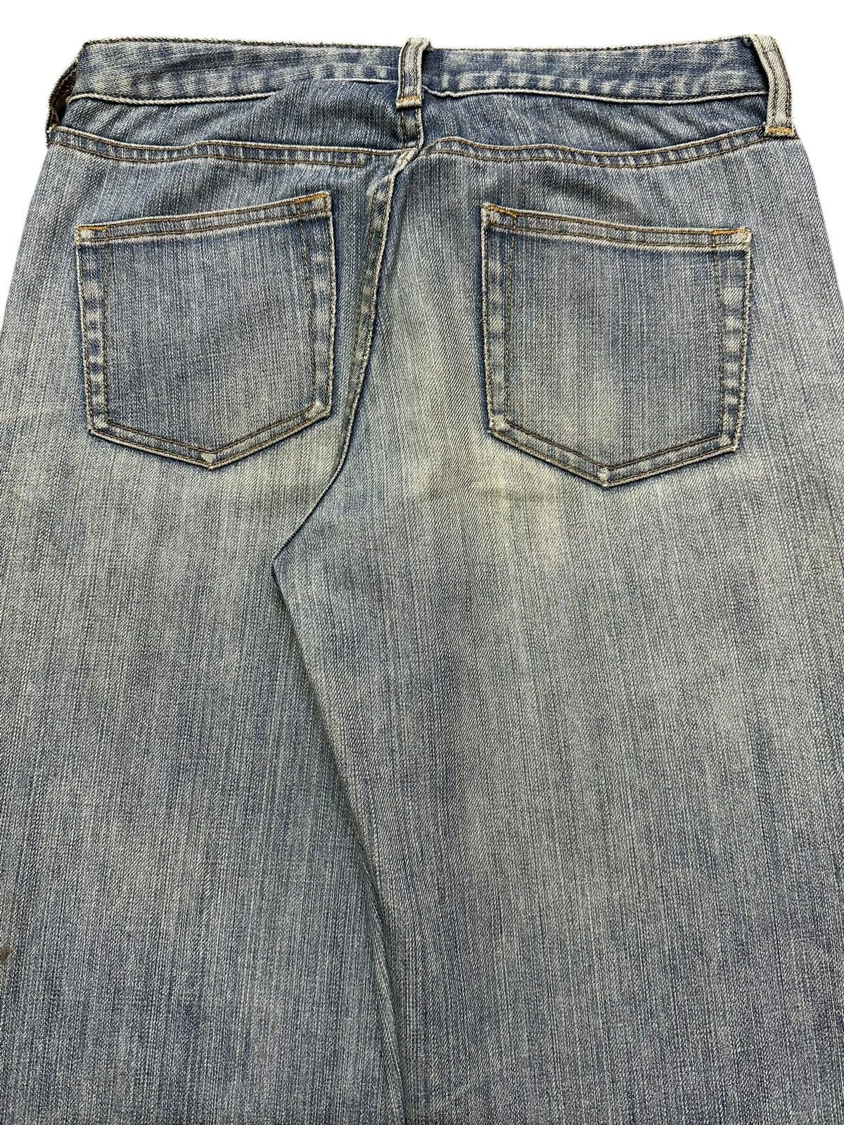 Uniqlo Vintage Japanese Uniqlo Faded Wash Whisker Wide Leg Flare Size US 27 - 6 Thumbnail