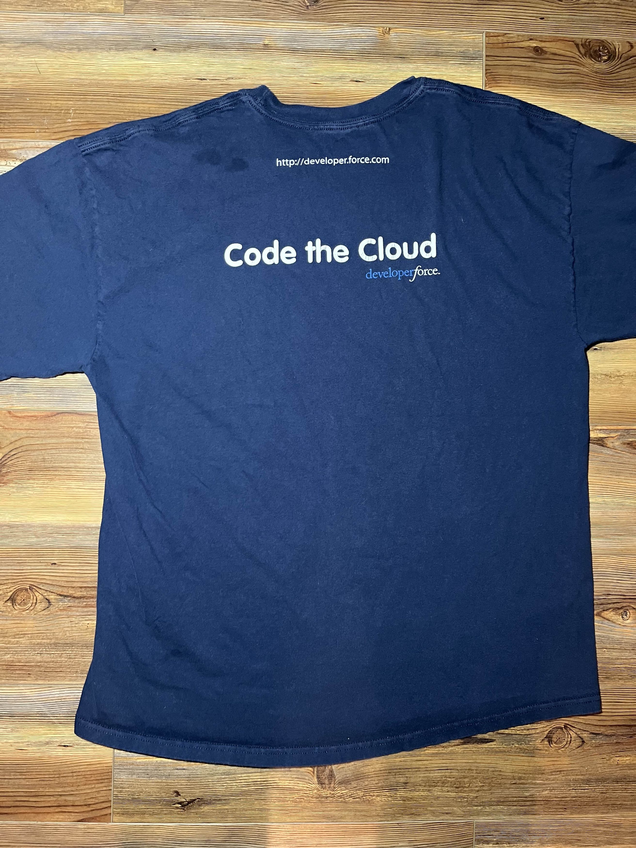Hanes × Microsoft × Vintage Y2K Tech Tee force.com code the cloud developer shirt Size US XL / EU 56 / 4 - 3 Thumbnail
