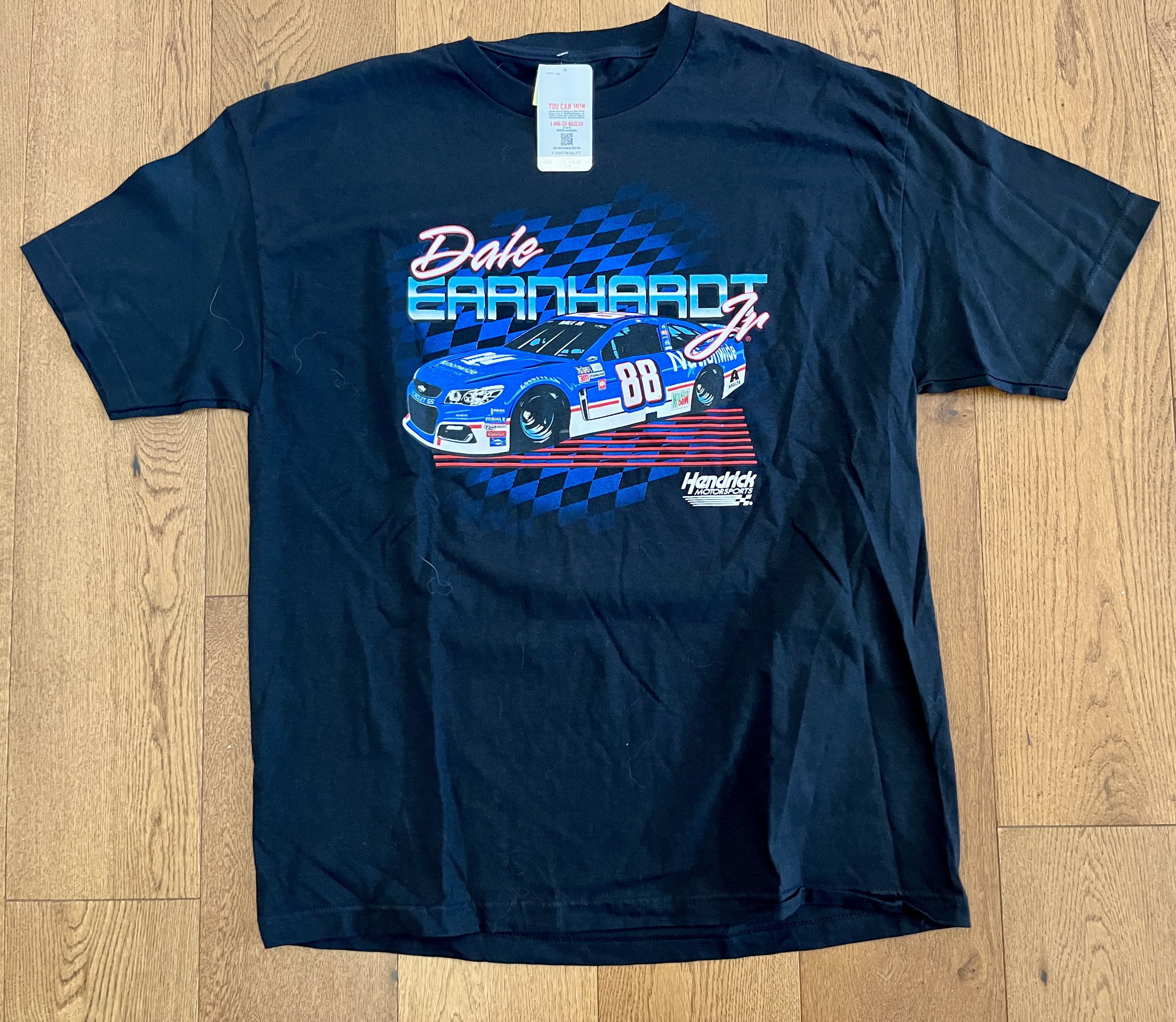Vintage NWT Dale Earnhardt Sr & Jr NASCAR T-Shirt Bundle Size US XL / EU 56 / 4 - 8 Thumbnail