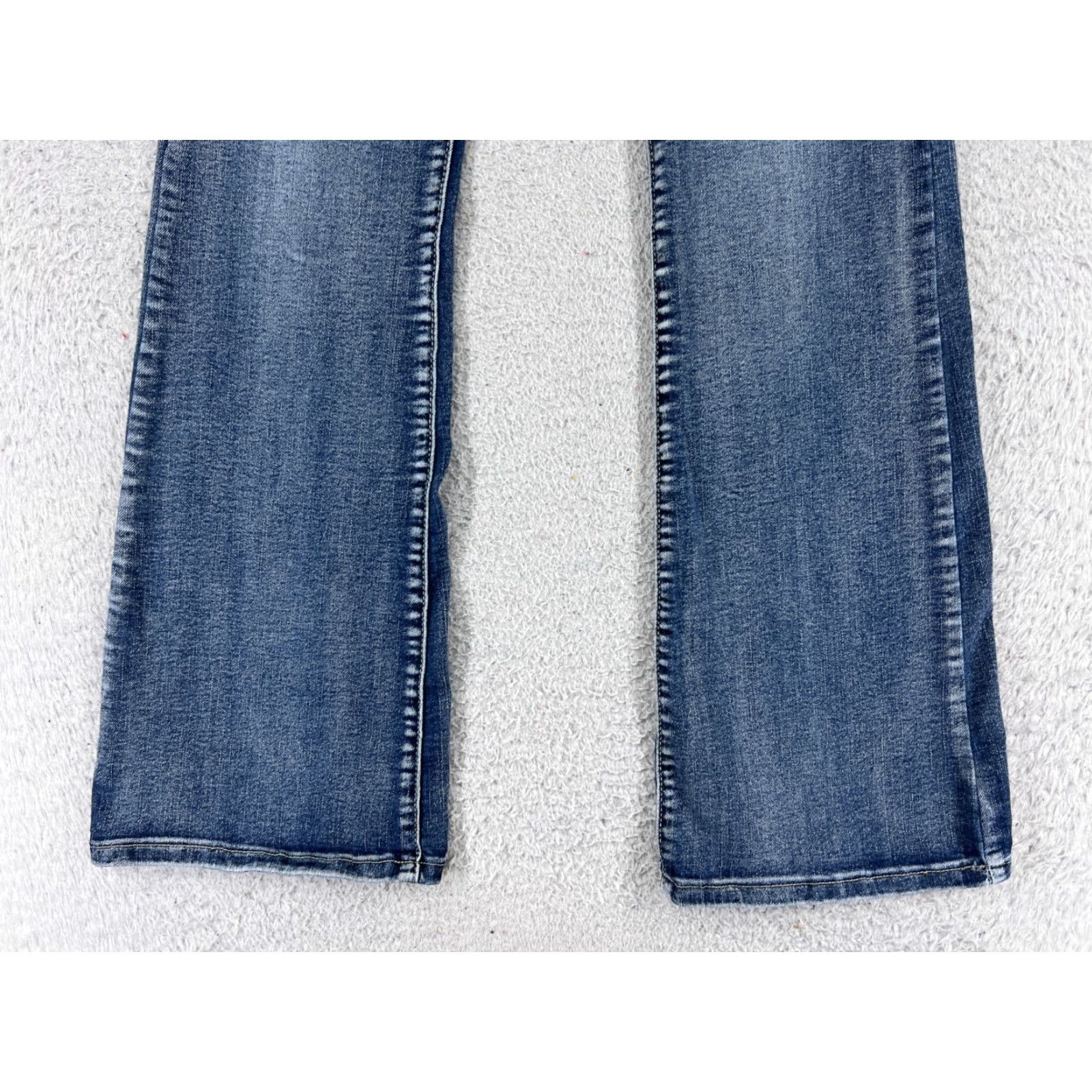 Shein SheIn Jeans Womens 4 Blue Denim Flare Cotton Blend Stretch Mid Rise 23x29 Pants Size 27" / US 4 / IT 40 - 2 Thumbnail