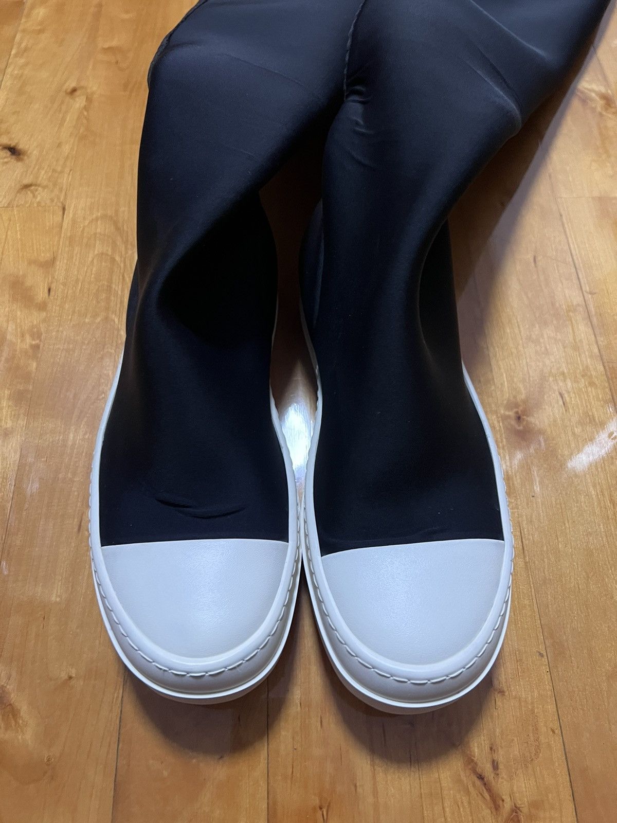 Rick Owens Drkshdw Rick owens drkshdw ramones thigh high sock sz 36.5 Size US 6.5 / IT 36.5 - 2 Thumbnail