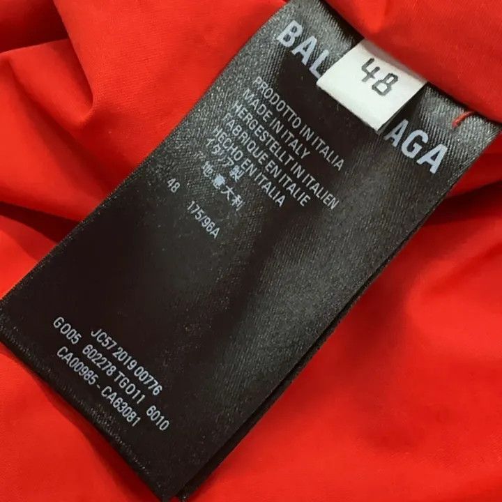 Balenciaga Balenciaga Red Logo Zip Jacket for Men 0079-2507 Size US L / EU 52-54 / 3 - 4 Thumbnail