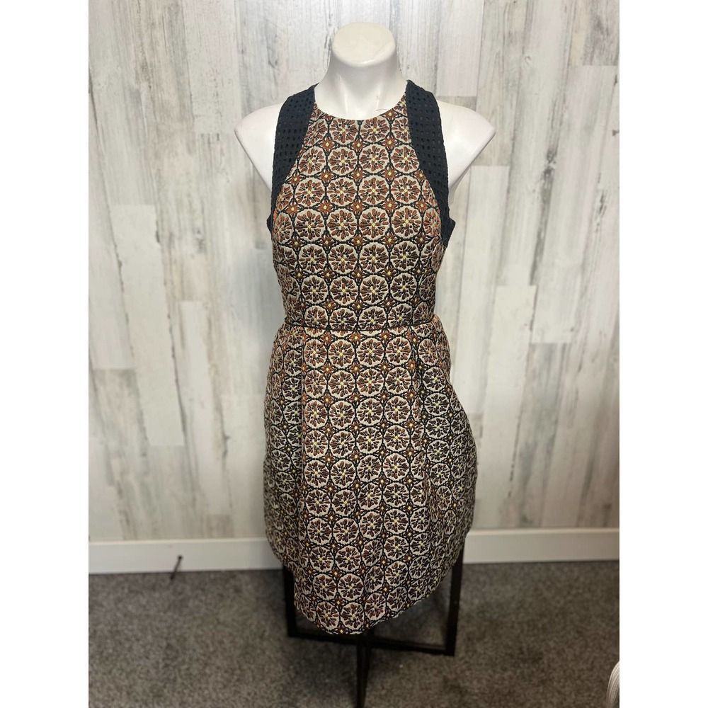 H&M H&M Women’s Geometric Print Dress Size 12 – Crochet Racerbac Size L / US 10 / IT 46 - 1 Thumbnail