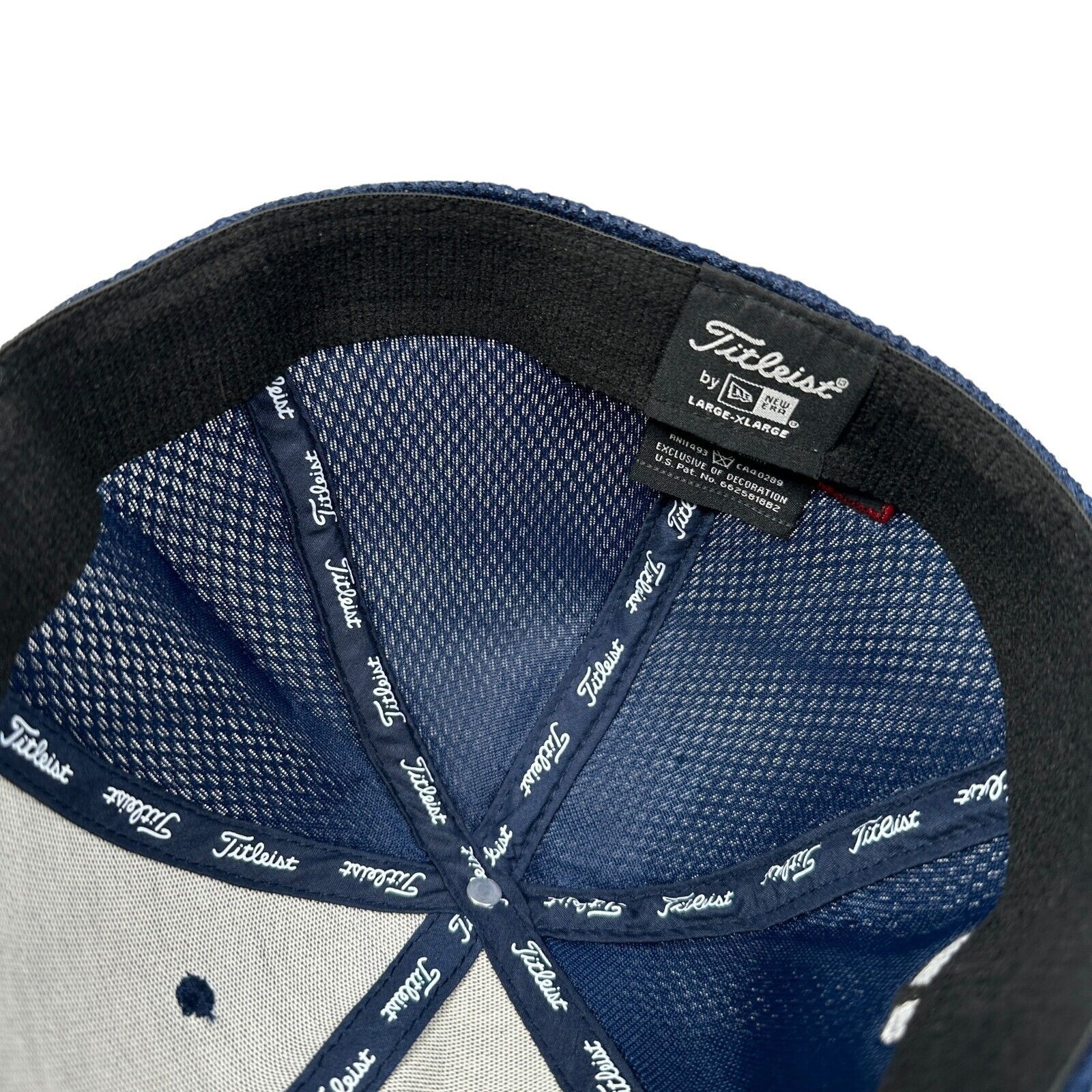Titleist Titleist X FootJoy Pro V1 Golf Cap LXL Blue Stretch 6 Panel Size ONE SIZE - 6 Thumbnail