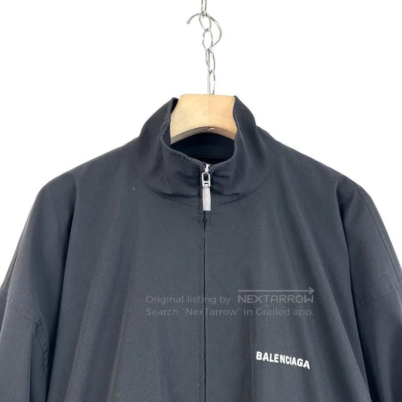 Balenciaga Balenciaga Black Letter Printed Stand Collar Jacket Size US L / EU 52-54 / 3 - 3 Thumbnail