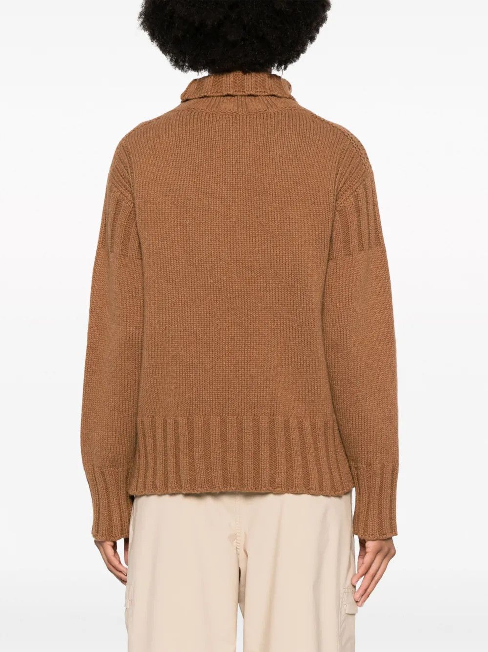 Jil Sander o1y1025 Cashmere Blend Sweater in Brown Size S / US 4 / IT 40 - 4 Thumbnail