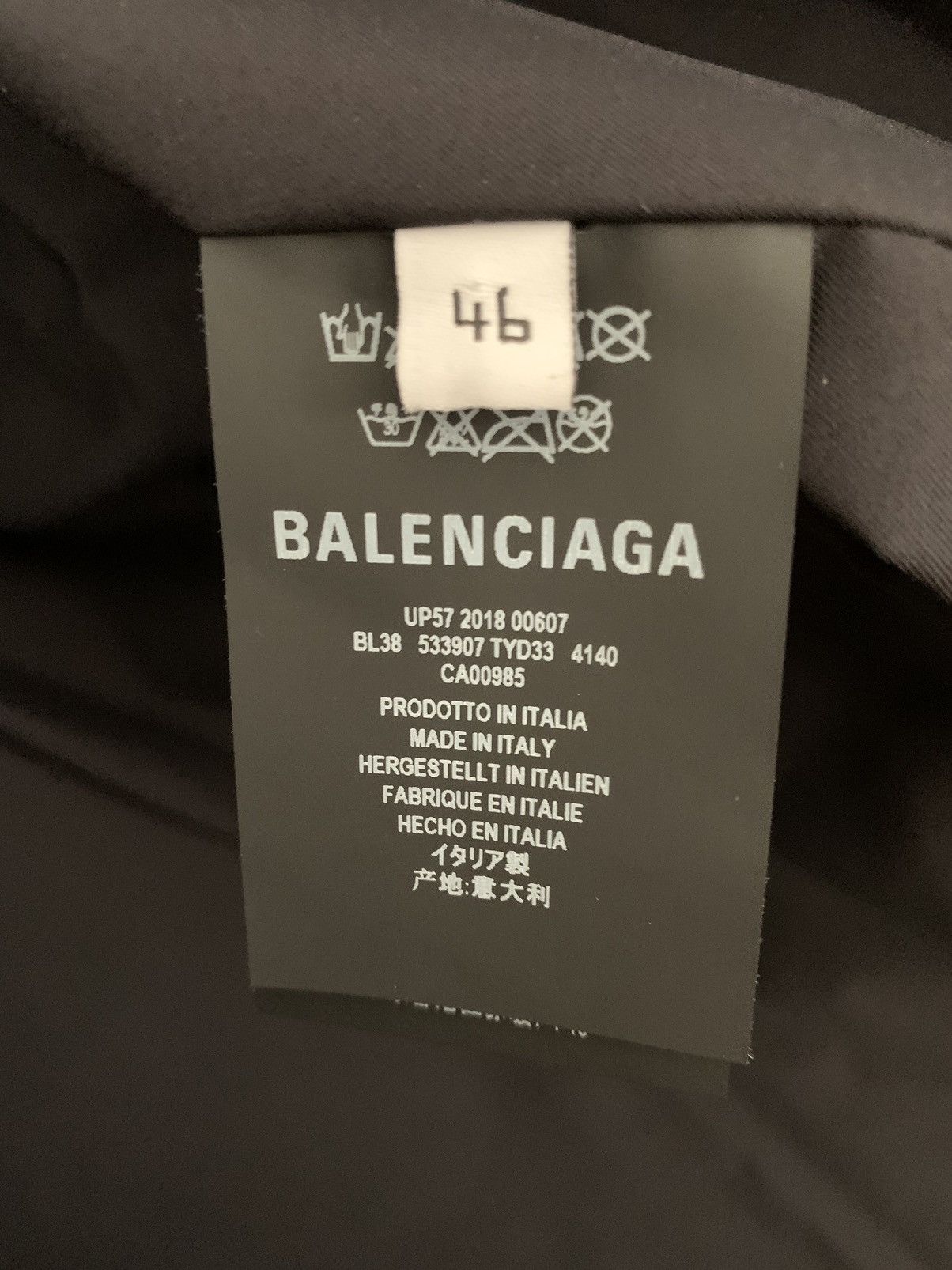 Balenciaga Balenciaga Men's Denim Patch Down Jacket Size US S / EU 44-46 / 1 - 12 Thumbnail