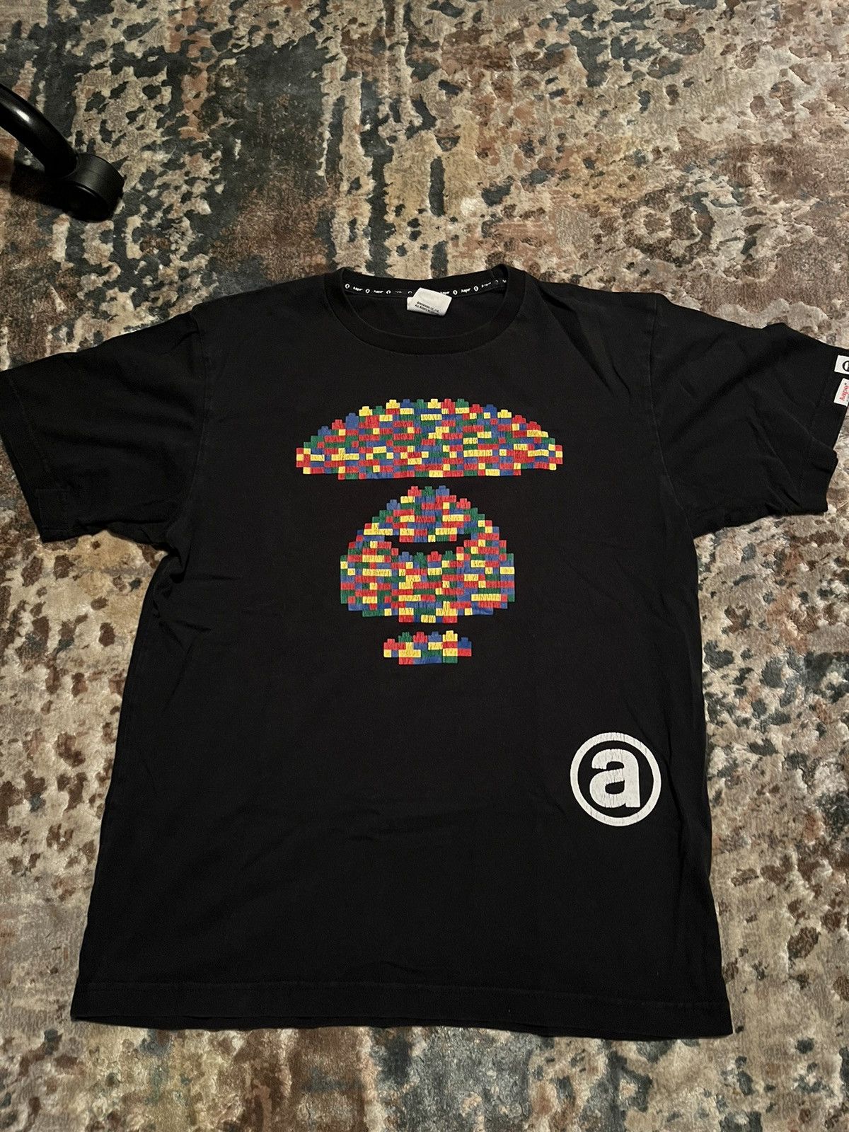 Aape Aape Black Red/Green/Blue/Yellow Logo T-Shirt Size US L / EU 52-54 / 3 - 1 Thumbnail