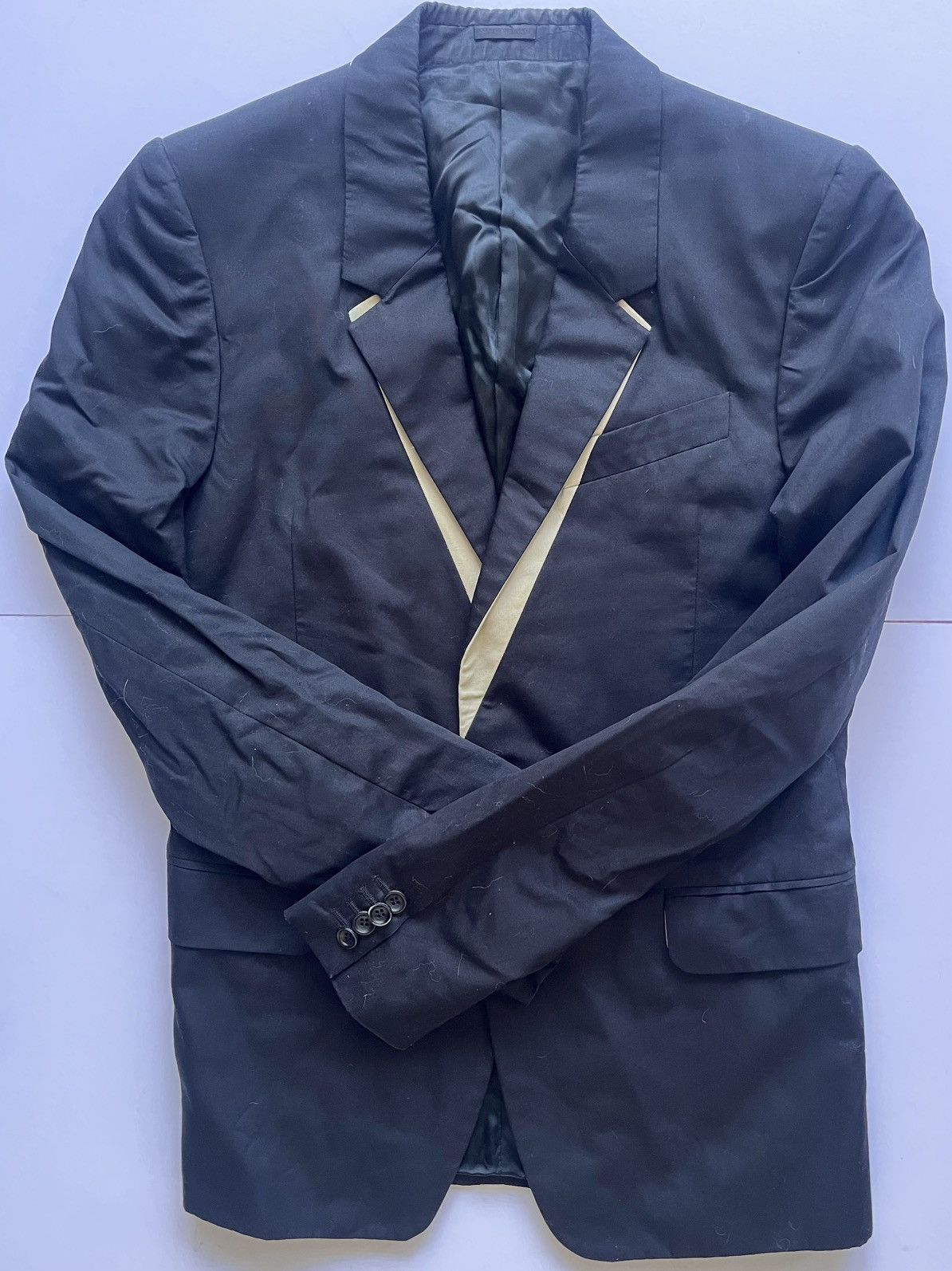 Alexander McQueen Alexander McQueen Black/Beige Single-Breasted Jacket Size US M / EU 48-50 / 2 - 3 Thumbnail