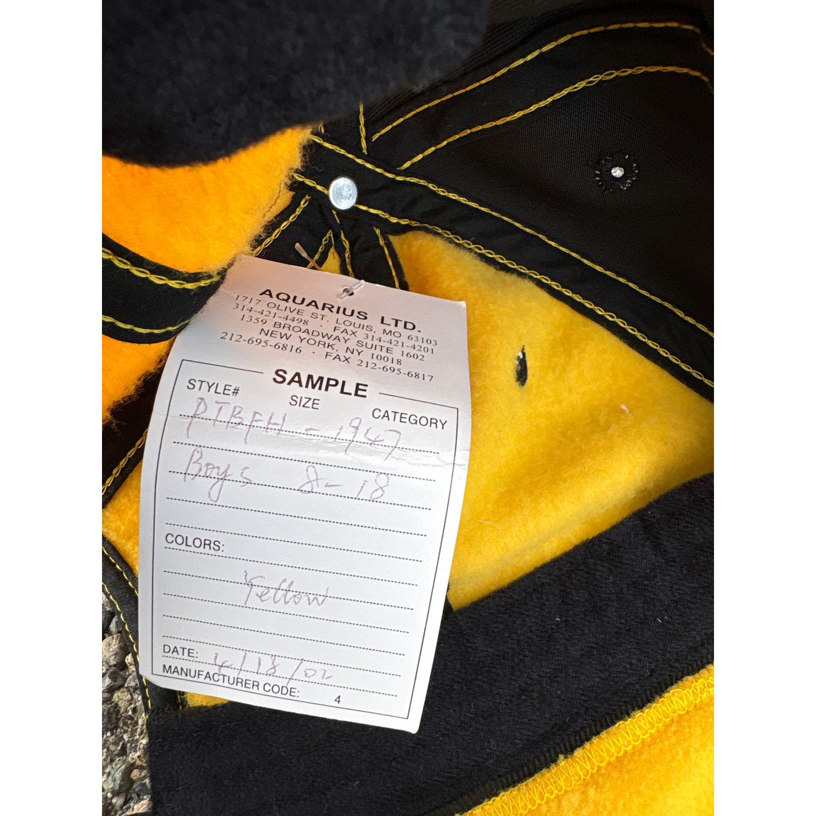 Pacific Trail Y2K SAMPLE hat Pacific Trail yellow flap hat youth 8-18 Size ONE SIZE - 7 Thumbnail