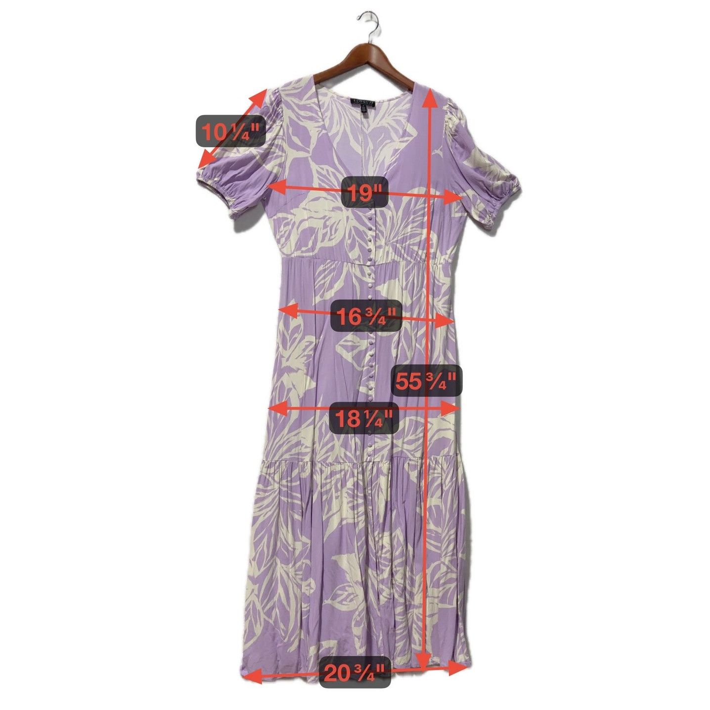 Other US Size 14W | ELOQUII Button Front Flounce Hem Maxi Dress Size XL / US 12-14 / IT 48-50 - 4 Thumbnail