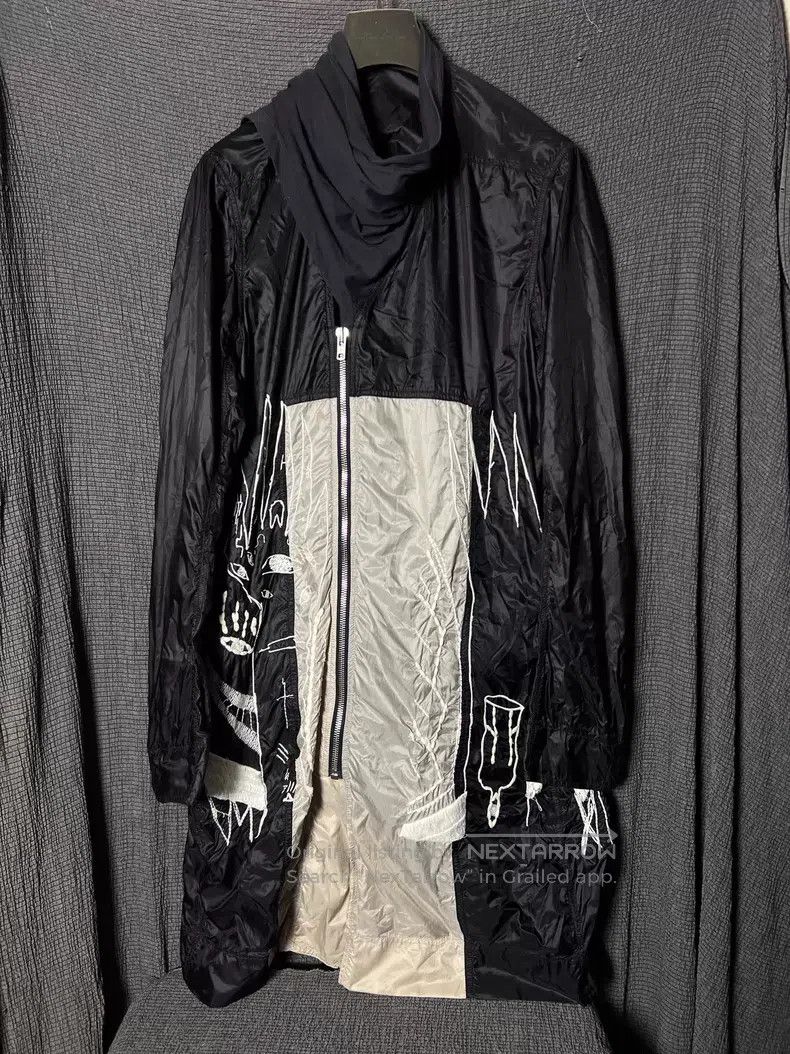 Rick Owens RICK OWENS Thousand Needle Ghost Face Embroidered Scarf Wi Size US L / EU 52-54 / 3 - 1 Thumbnail