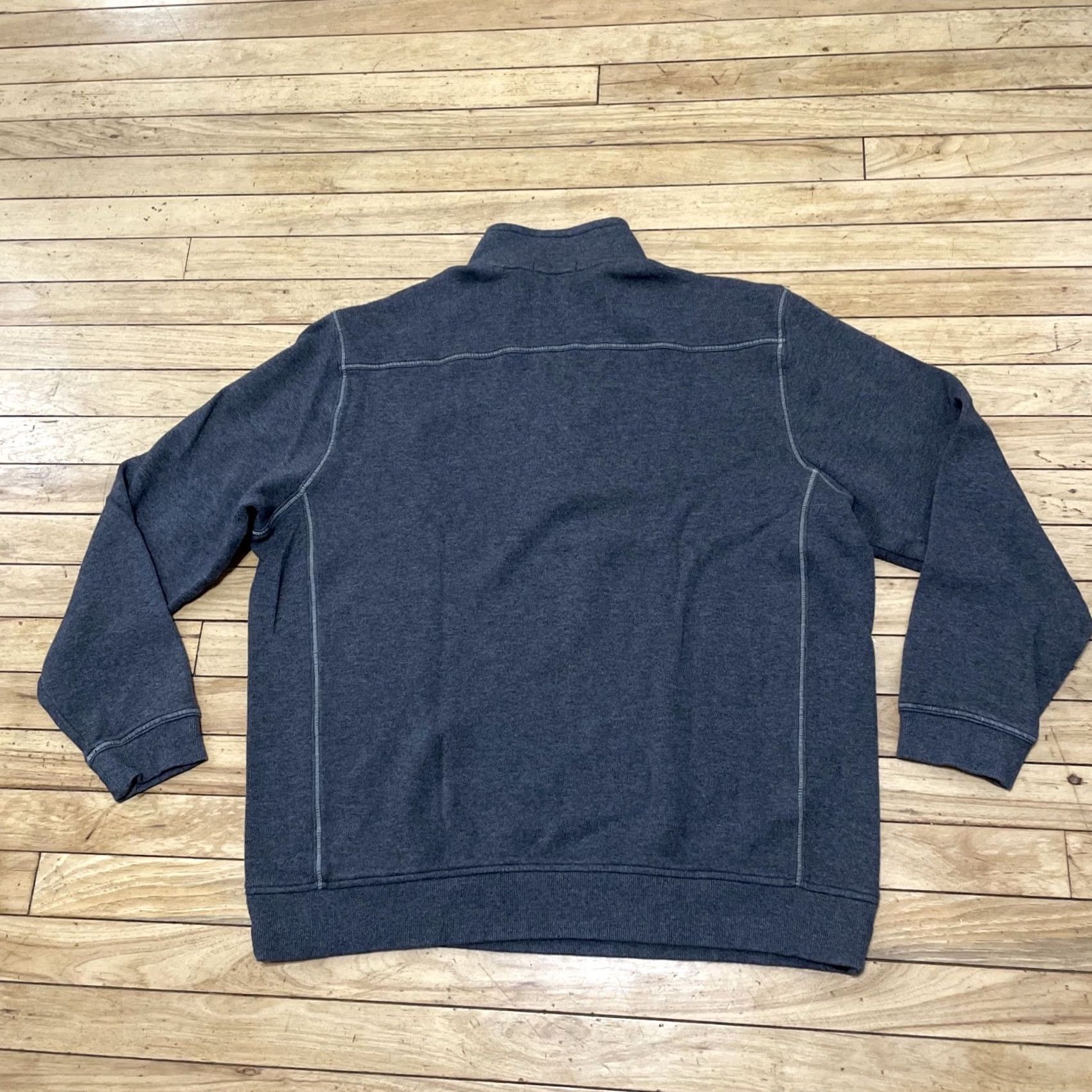 Tommy Bahama Tommy Bahama 1/4 Zip Sweater Men XL Gray Fish Logo Yachty Old Money Active XL Shirt Mens Gray Size US XL / EU 56 / 4 - 2 Thumbnail