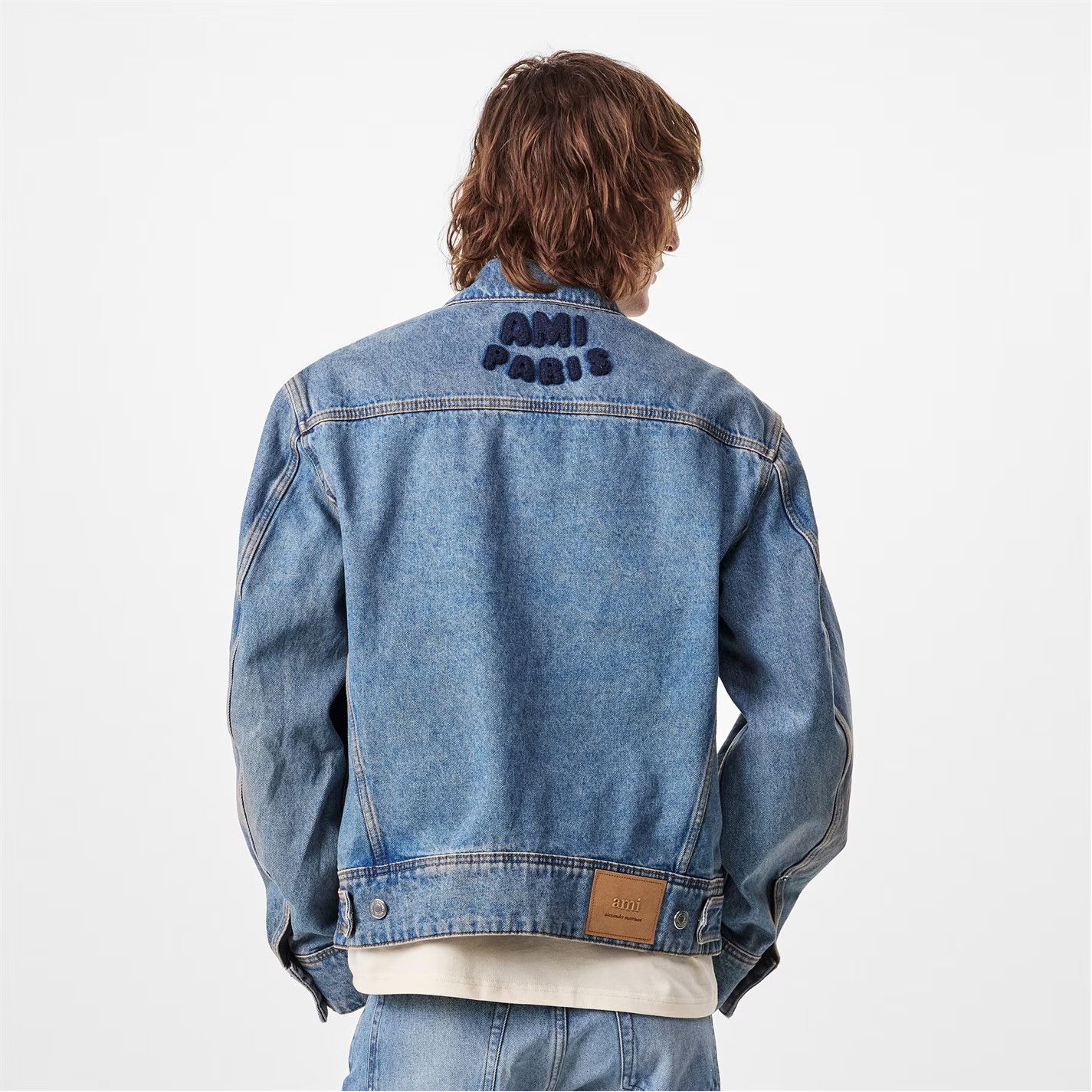 AMI o1g2r1mq0326 Trucker Denim Jacket in Blue Size US M / EU 48-50 / 2 - 4 Thumbnail