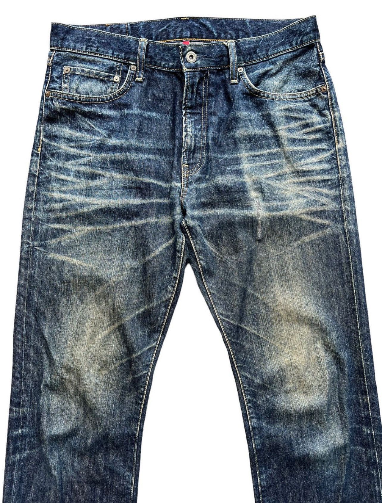 Uniqlo UJ Distressed Regular Fit Straight Jeans 35x35