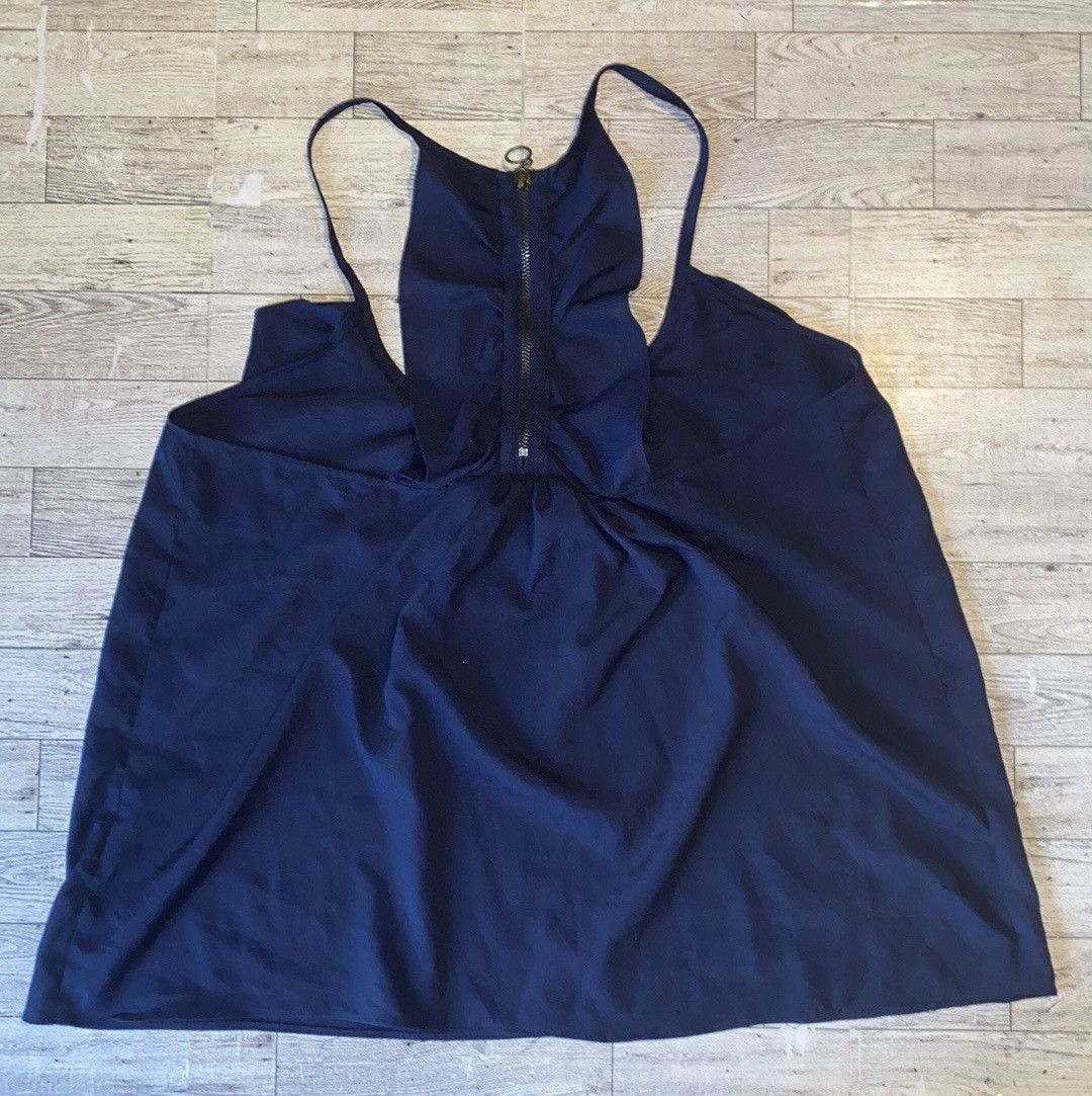Other Y2K, Charlotte Russe, Navy, Ruffle Chest, Sleeveless Blouse Size M / US 6-8 / IT 42-44 - 6 Thumbnail