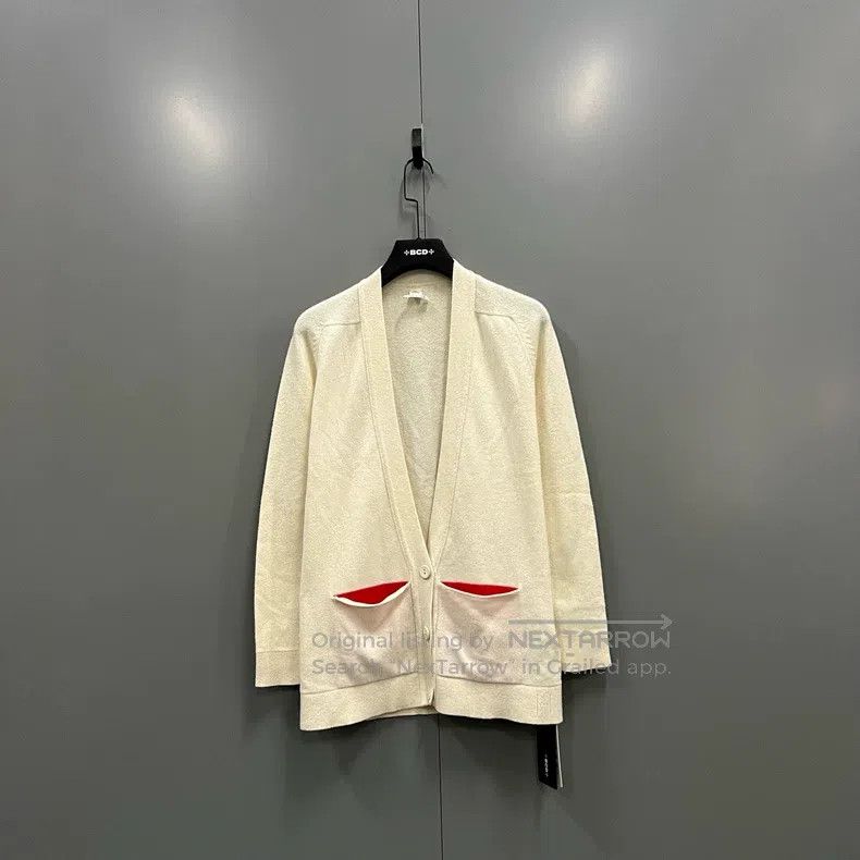 Hermes Hermes Color block pocket V-neck knitted cardigan Size XS / US 0-2 / IT 36-38 - 1 Thumbnail