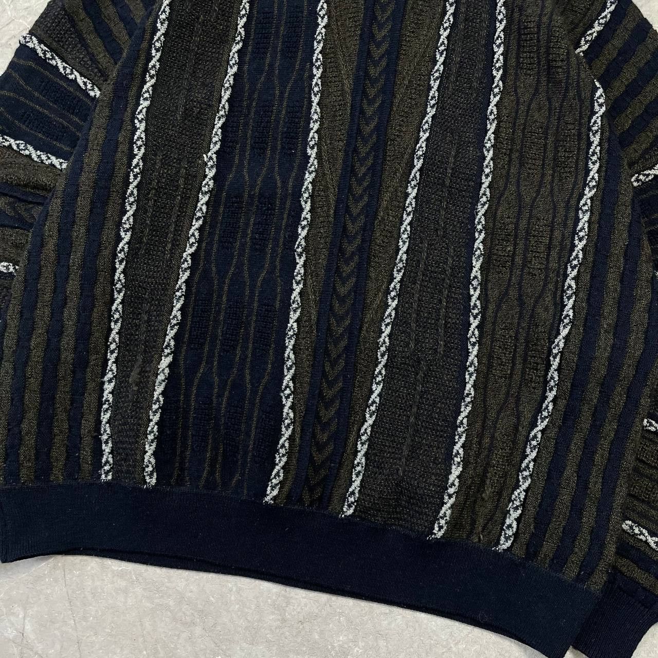 Japanese Brand Wool Knit Sweater 3D Multicolor Coogi Style Mens Size 58 Size US XL / EU 56 / 4 - 3 Thumbnail