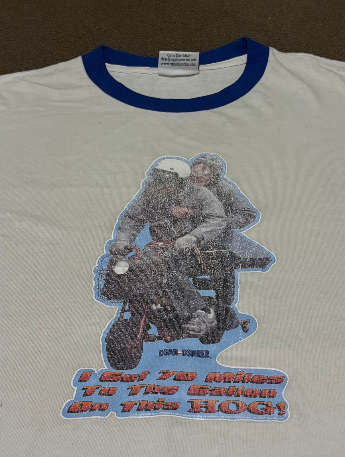 Ripple Junction Vtg Dumb and Dumber Ringer shirt Size US M / EU 48-50 / 2 - 1 Thumbnail