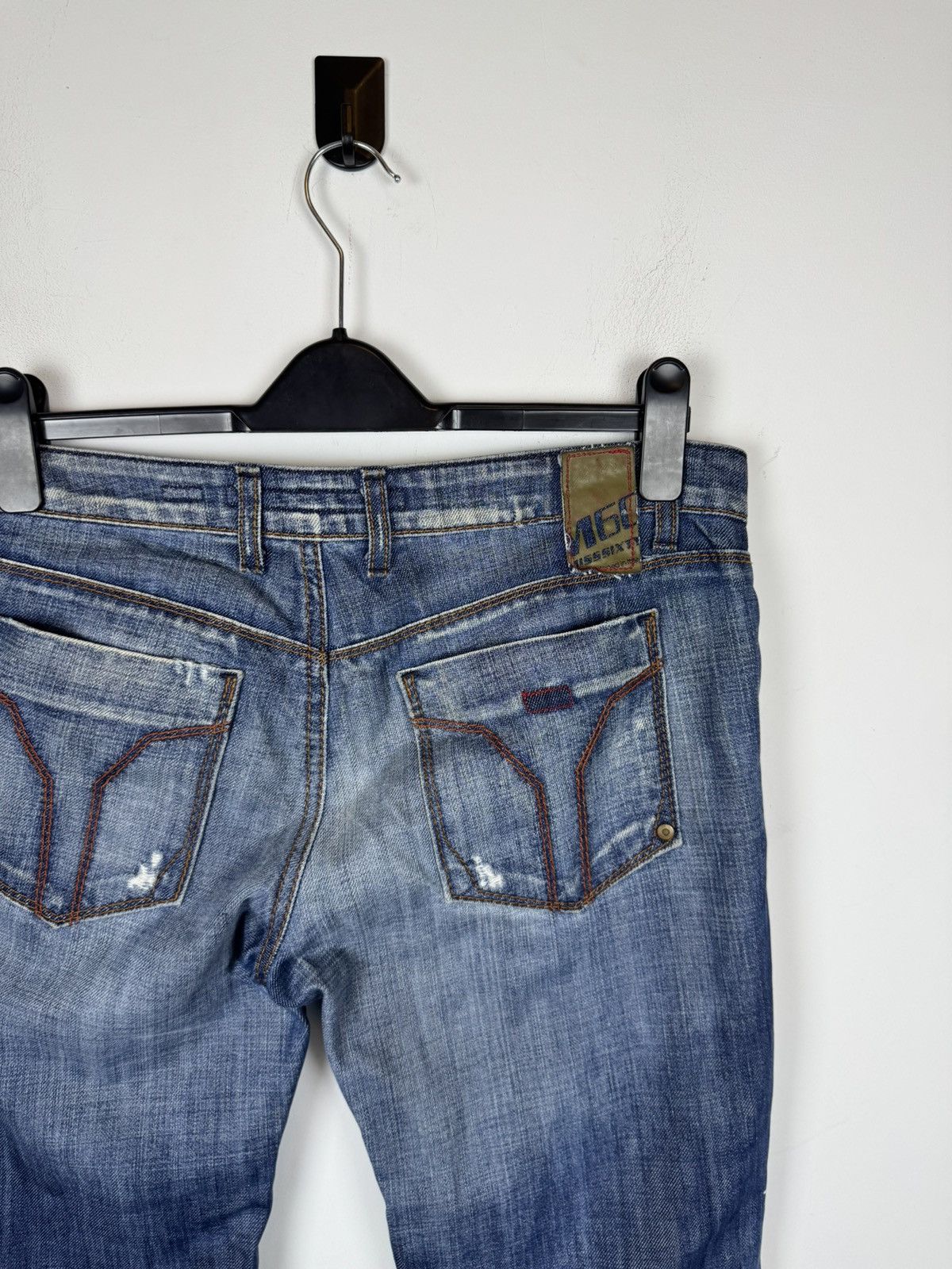 Miss Sixty Vintage 2000’s Miss Sixty Faded Distressed Denim Jeans Size 32" / US 10 / IT 46 - 4 Thumbnail