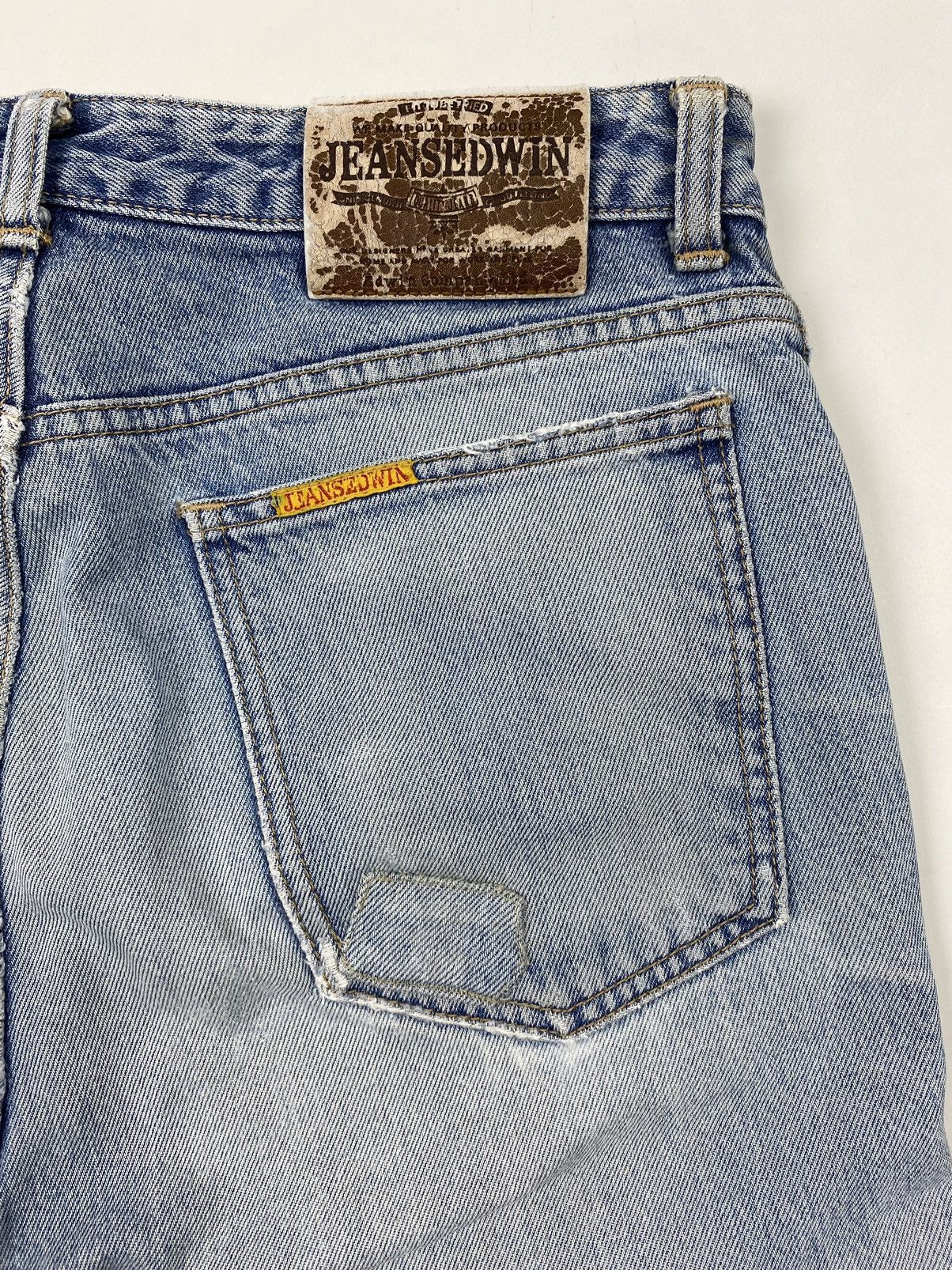 Edwin 90’s Vintage Distressed Edwin London Slim Washed Denim Pants Size US 32 / EU 48 - 11 Thumbnail