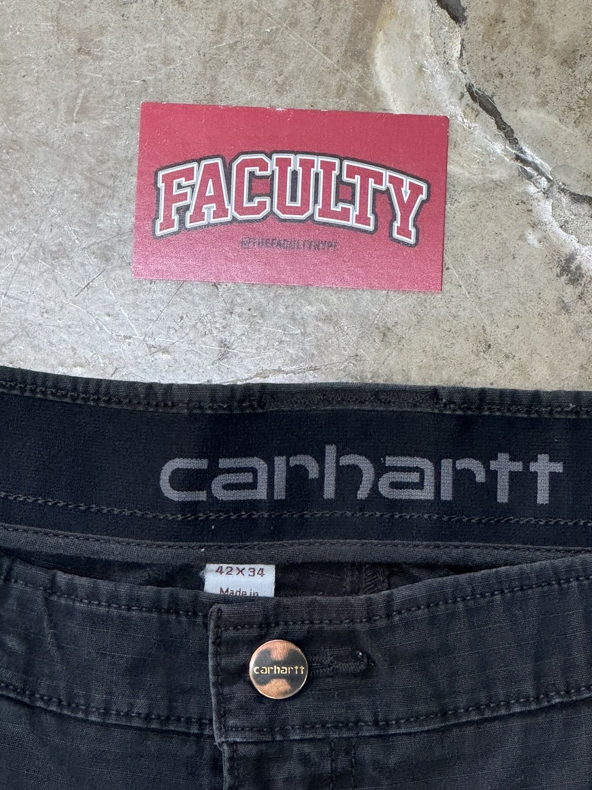 Carhartt Carhartt Carpenter Pants Black Sz. 42x34 Size US 42 / EU 58 - 3 Thumbnail