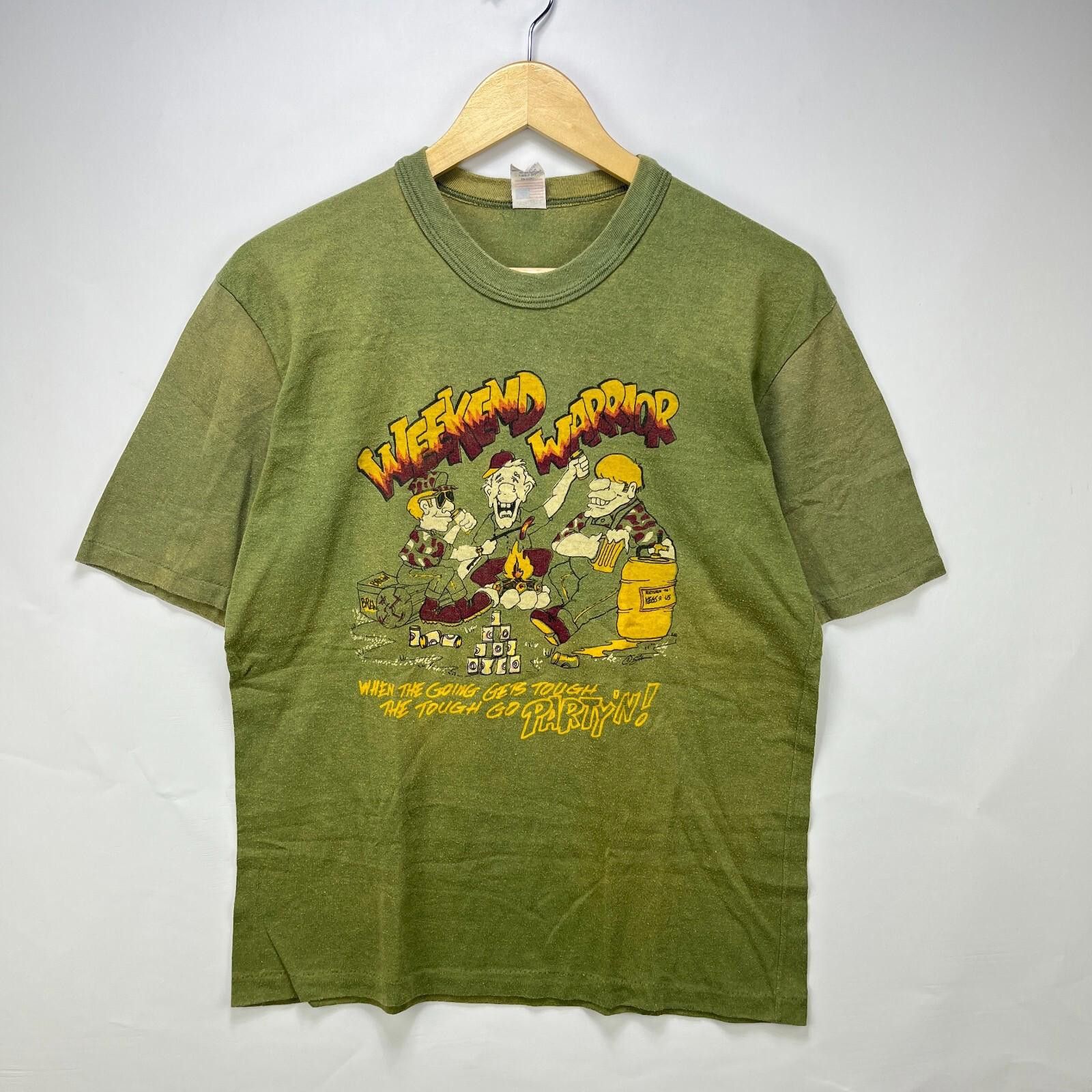 Vintage Vintage 80s Sun Faded Beer Cartoon T-Shirt Large Size US L / EU 52-54 / 3 - 1 Thumbnail