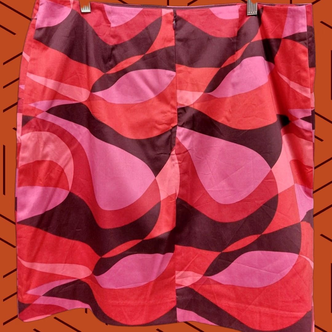 Ann Taylor ANN TAYLOR Multicolor Skirt Women Size 16 Knee Length Casual Business Regular Maxi, Zip, Indonesia, 16, NWT Size 38" / US 16 / IT 52 - 1 Thumbnail