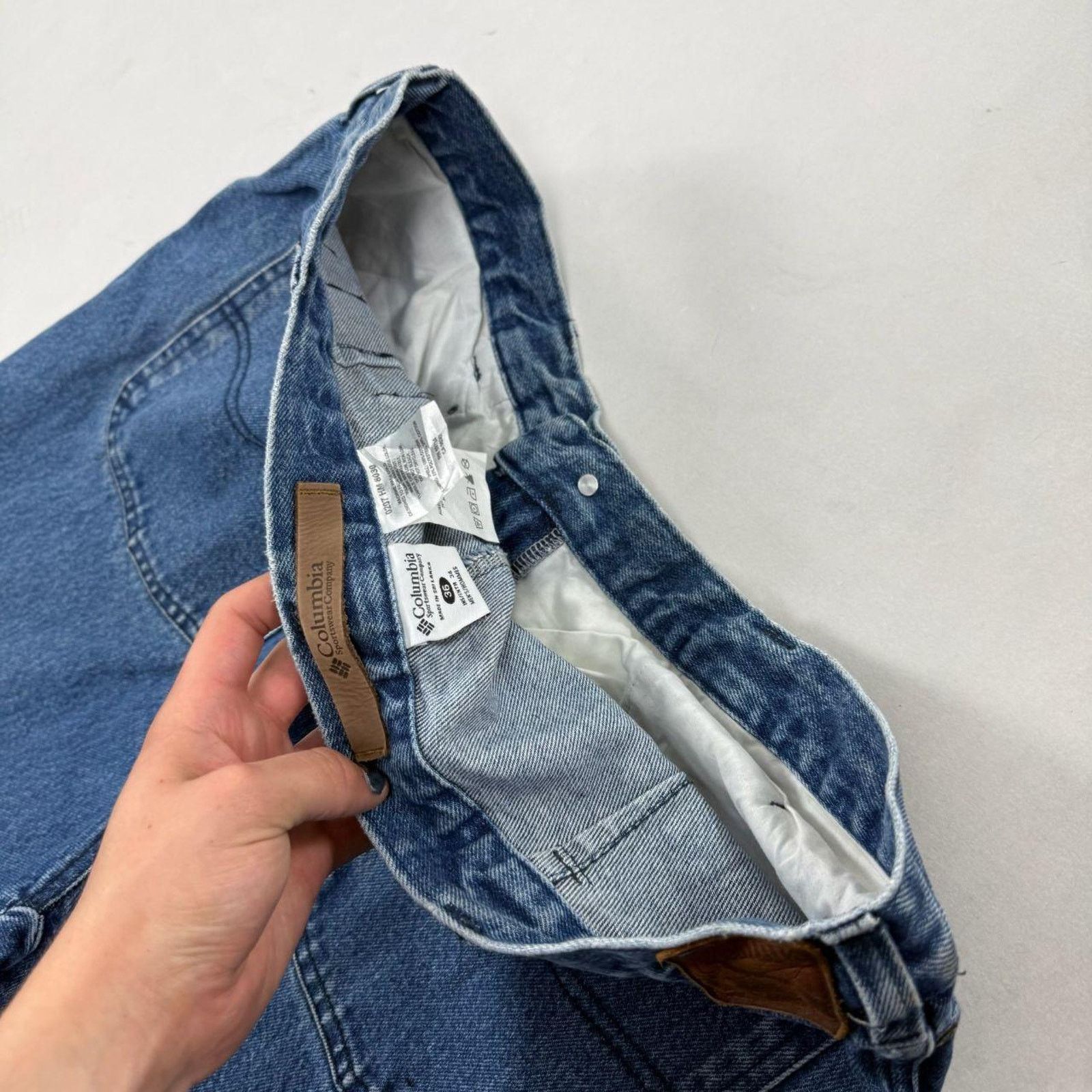 Japanese Brand × Le Grande Bleu (L.G.B.) × Vintage Vintage y2k columbia grunge baggy wide leg stonewash jeans Size US 36 / EU 52 - 6 Thumbnail