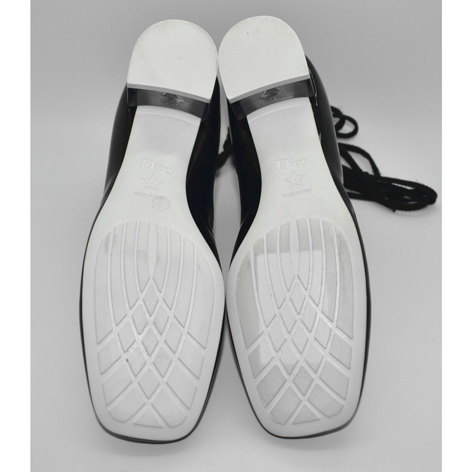 Dior NEW CHRISTIAN DIOR Patent Lace Up Zip Ankle Boots 36 $1550 Size US 6 / IT 36 - 9 Thumbnail