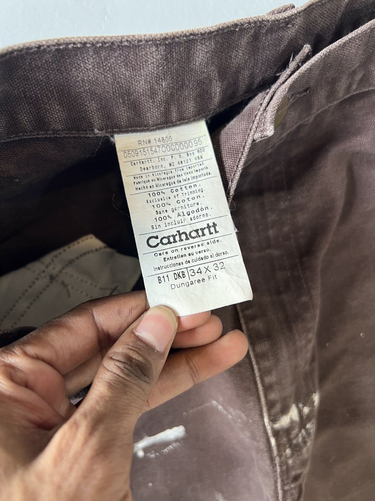 Carhartt Vintage Carhartt B11 dkb carpenter denim Size US 34 / EU 50 - 5 Thumbnail