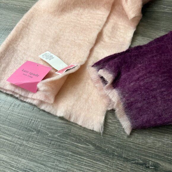 Kate Spade NWT Kate Spade Colorblock Pink Yarn Dyed 80" Scarf Size ONE SIZE - 2 Thumbnail