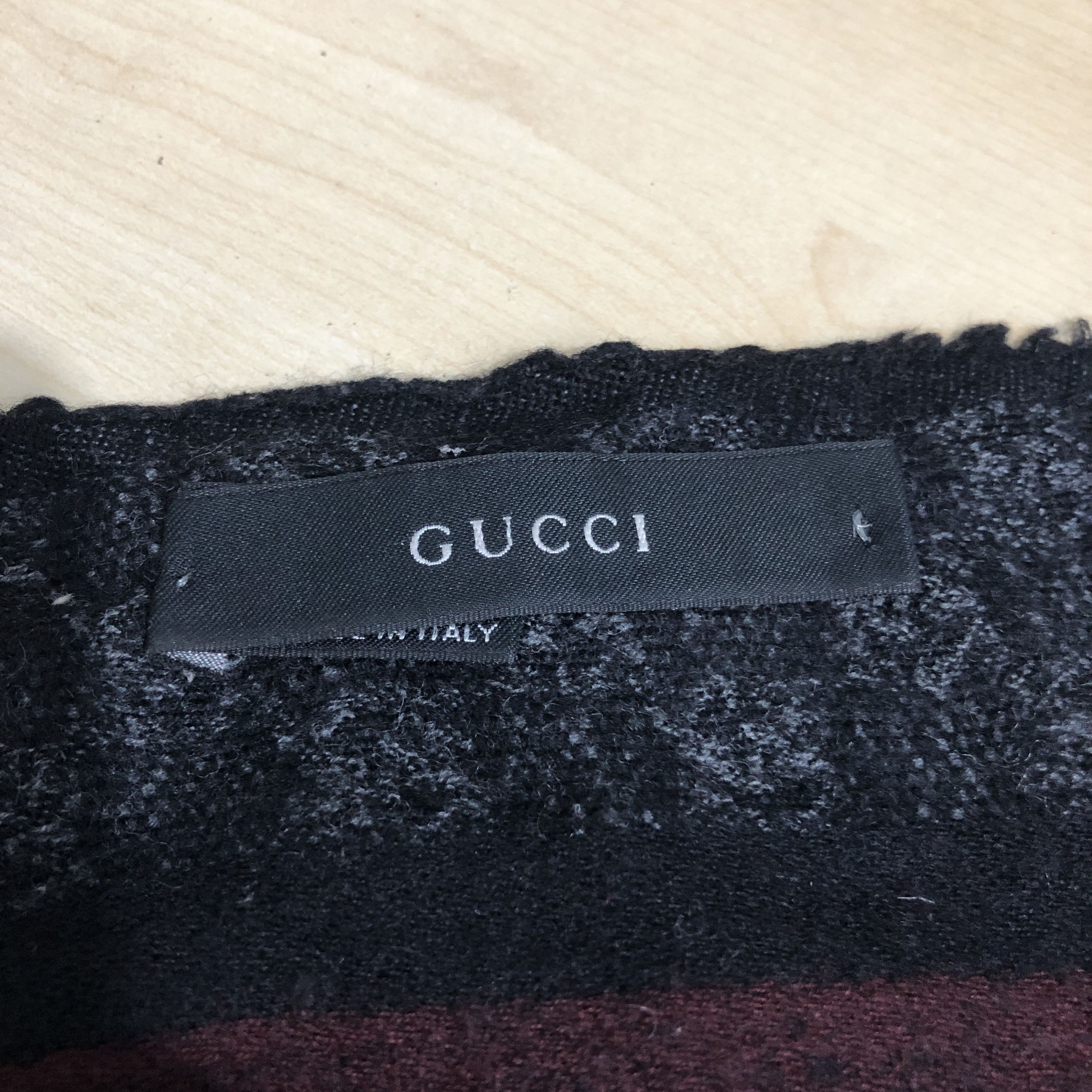 Gucci Gucci GG Monogram Wool Scarf Muffler V1756 Size ONE SIZE - 4 Thumbnail