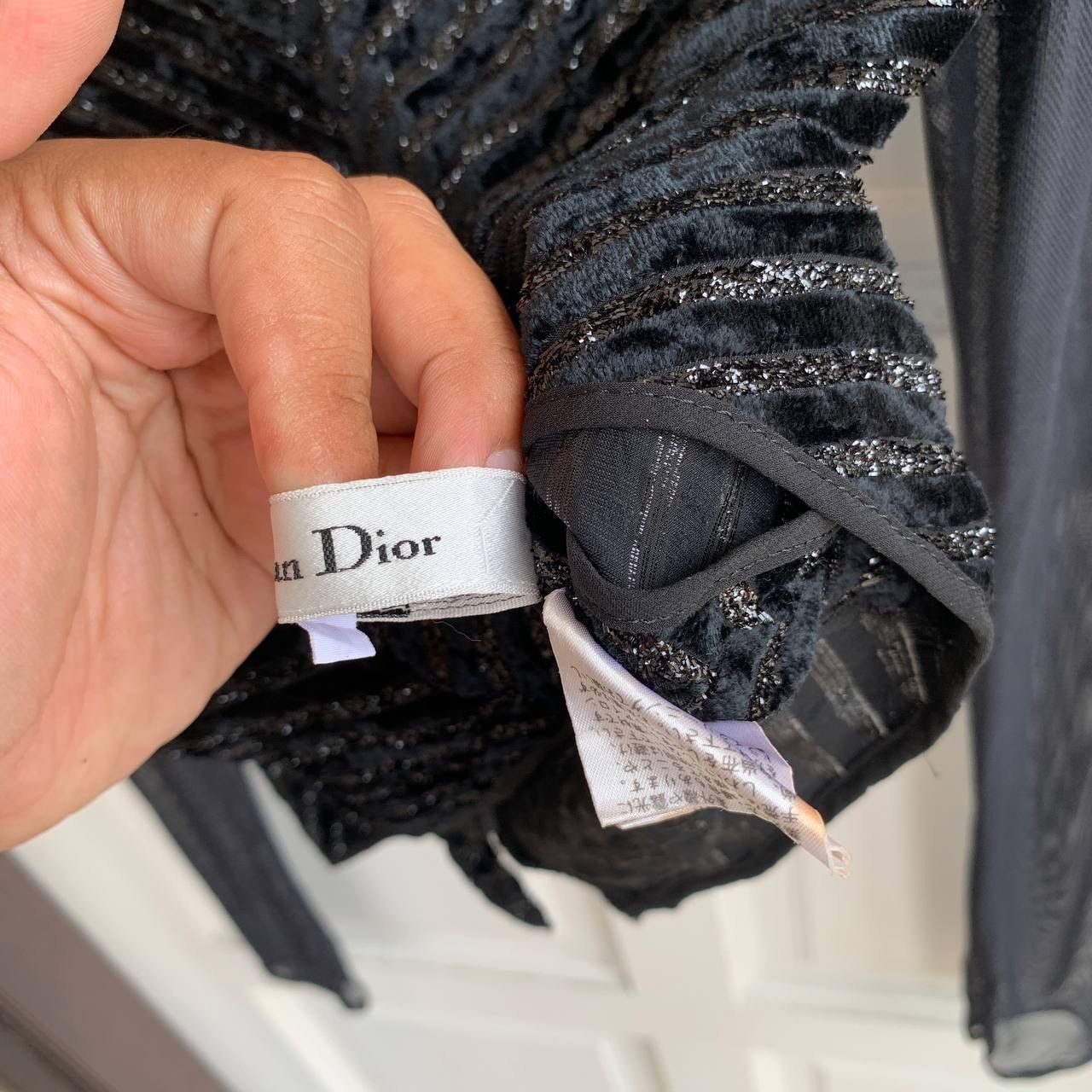Dior Vintage DIOR Sheer Cropped Blouse Size S / US 4 / IT 40 - 7 Thumbnail