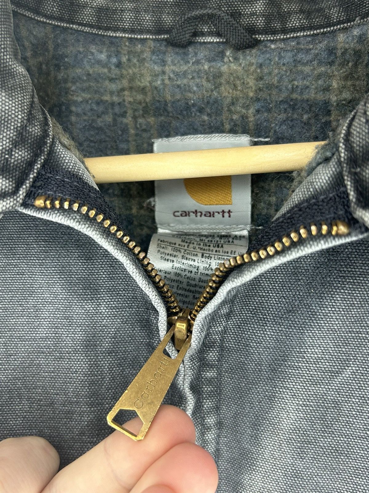 Carhartt × Vintage Vintage Carhartt Detroit Jacket J97 PTL Faded Black 90s Size US L / EU 52-54 / 3 - 4 Thumbnail