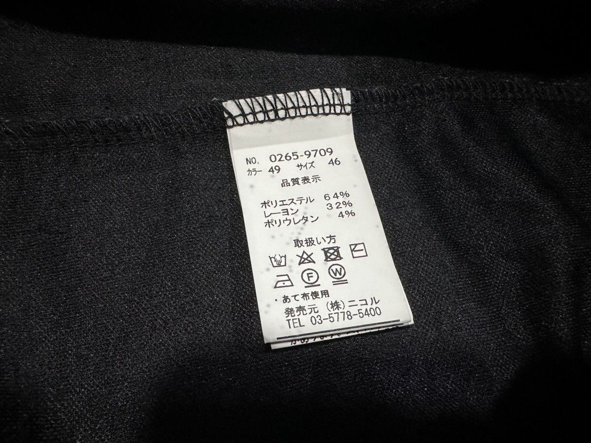 If Six Was Nine × Japanese Brand × Nicole Club 🔥Sick Y2K Hideaways Nicole Jacquard Shirt Black Goth Punk Size US M / EU 48-50 / 2 - 6 Thumbnail
