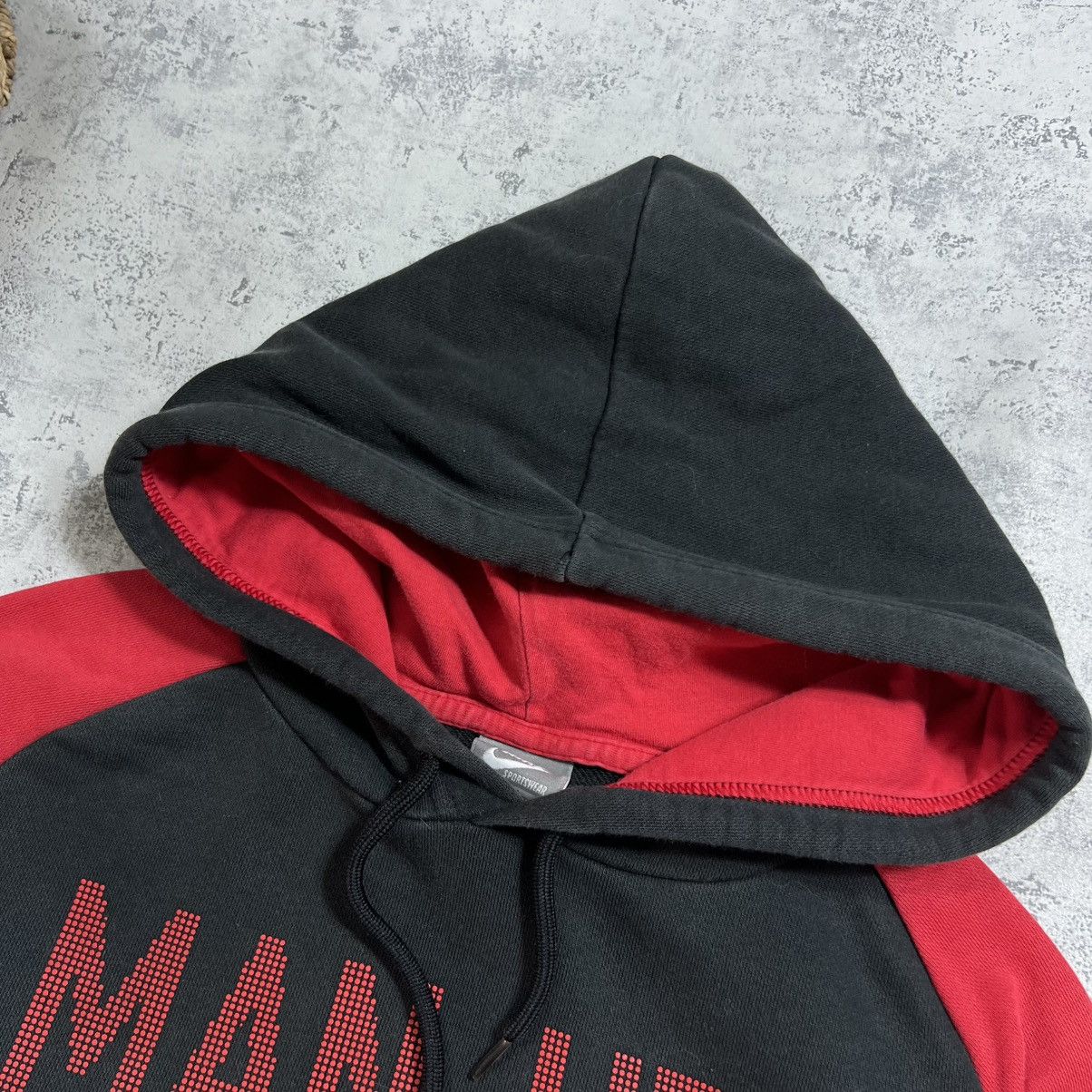 Nike 00s Nike Manchester United Vintage Y2K Soccer Hoodie Size US M / EU 48-50 / 2 - 5 Thumbnail