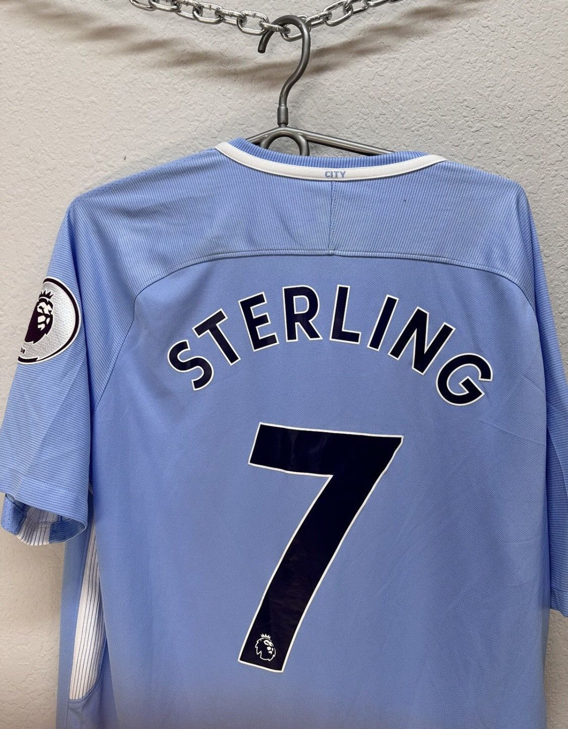 Vintage Nike Vintage Manchester City Sterling 2017 Suits Blockcore Size US L / EU 52-54 / 3 - 9 Thumbnail