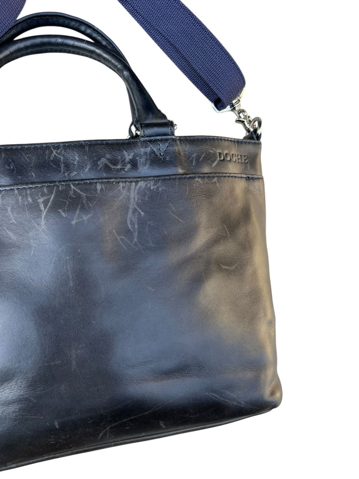 Leather DOCHE Japan Scratch Patina Leather 2 Way Bag Size ONE SIZE - 6 Thumbnail