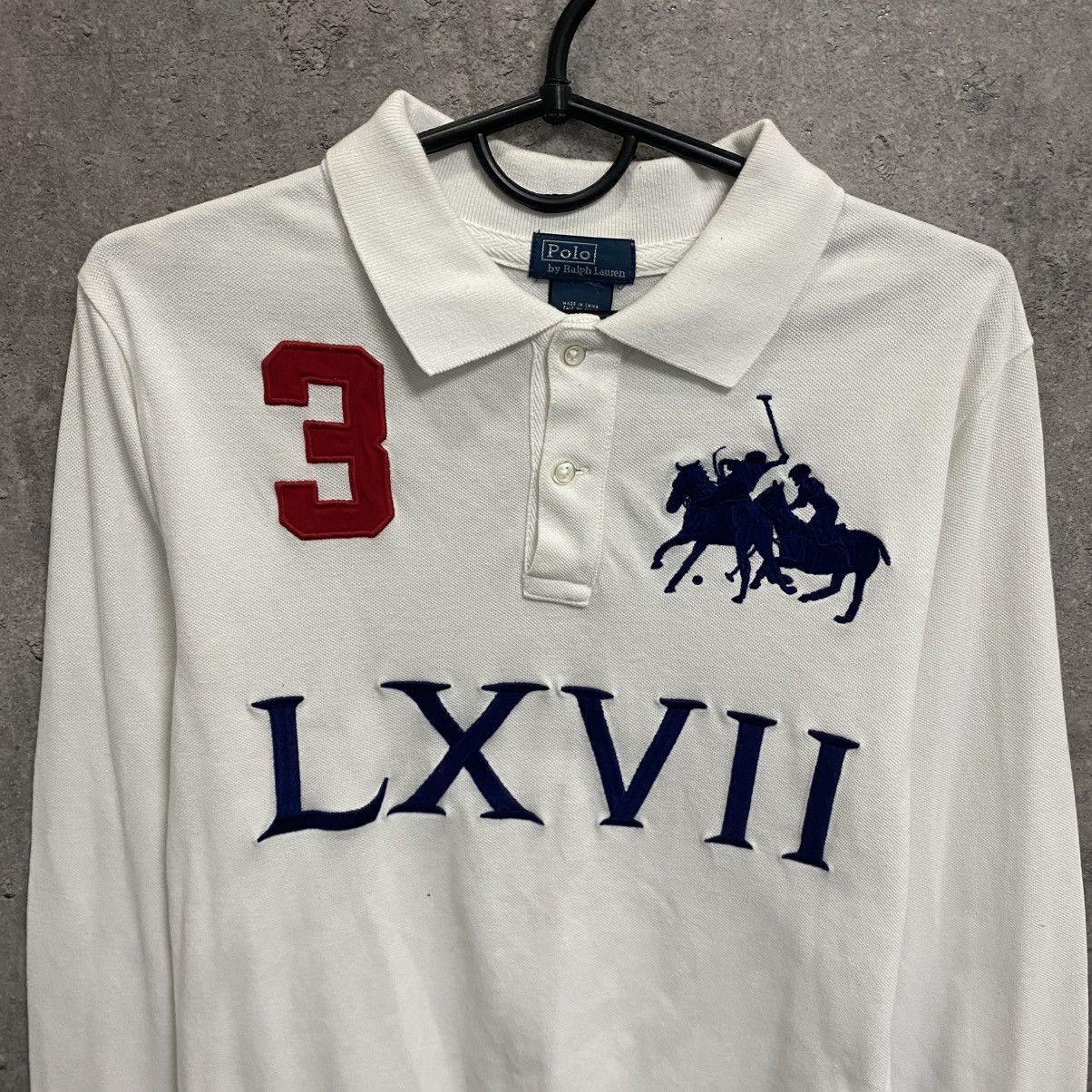 Polo Ralph Lauren Vintage Polo Ralph Lauren LXVII 3 Big Logo Hype long sleeve Size US M / EU 48-50 / 2 - 4 Thumbnail