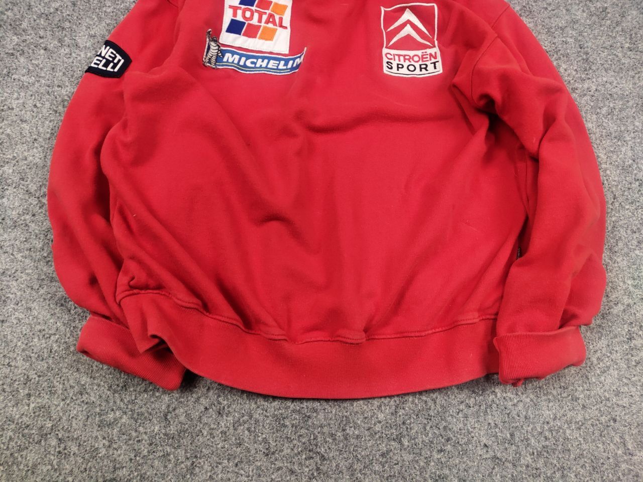 Vintage Vintage 90's Citroen Sport Total Team racing red Sweatshirt Size US S / EU 44-46 / 1 - 5 Thumbnail