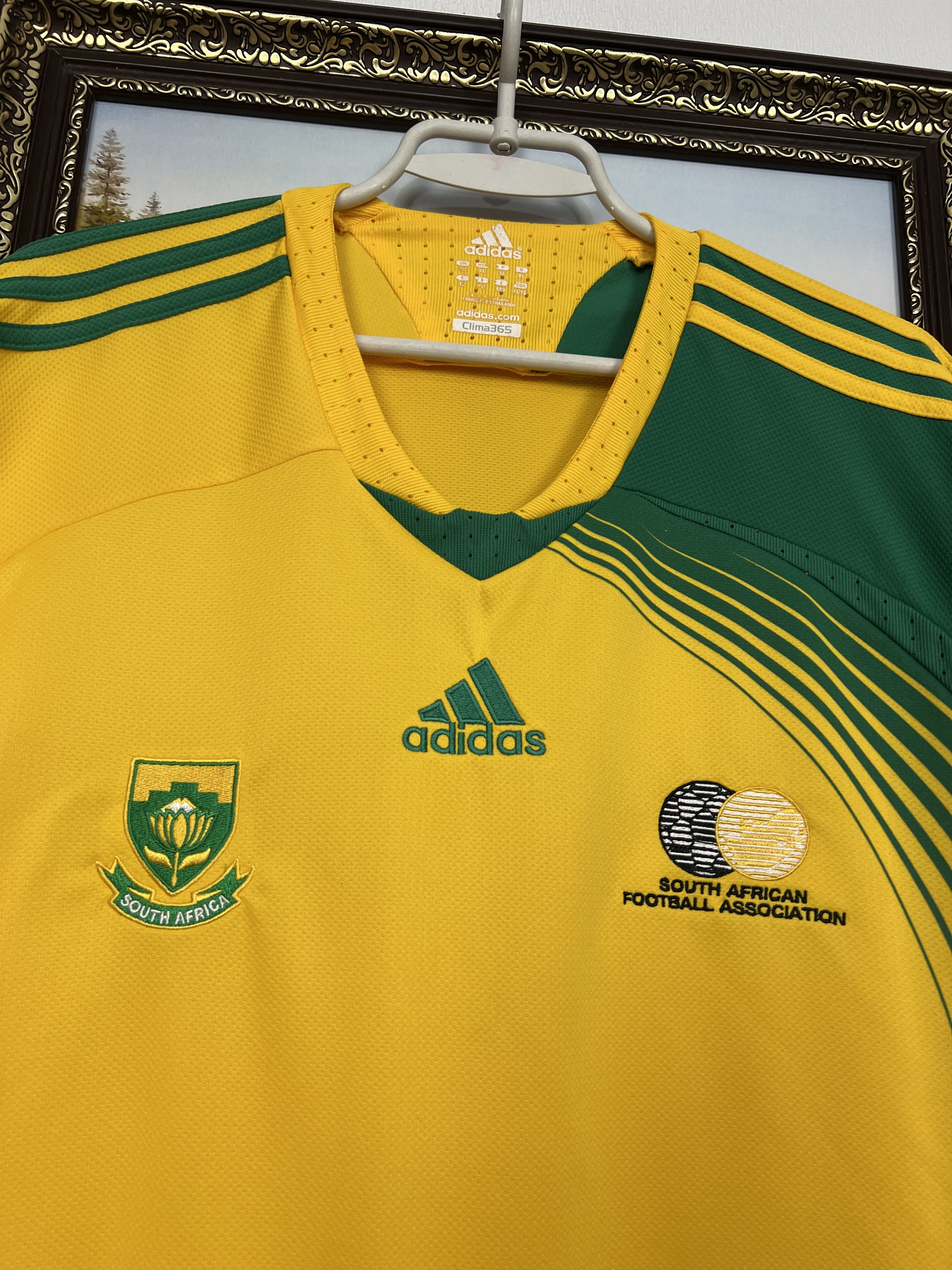 Adidas South Africa Home football shirt 2007 Soccer Jersey Trikot Size US XL / EU 56 / 4 - 3 Thumbnail