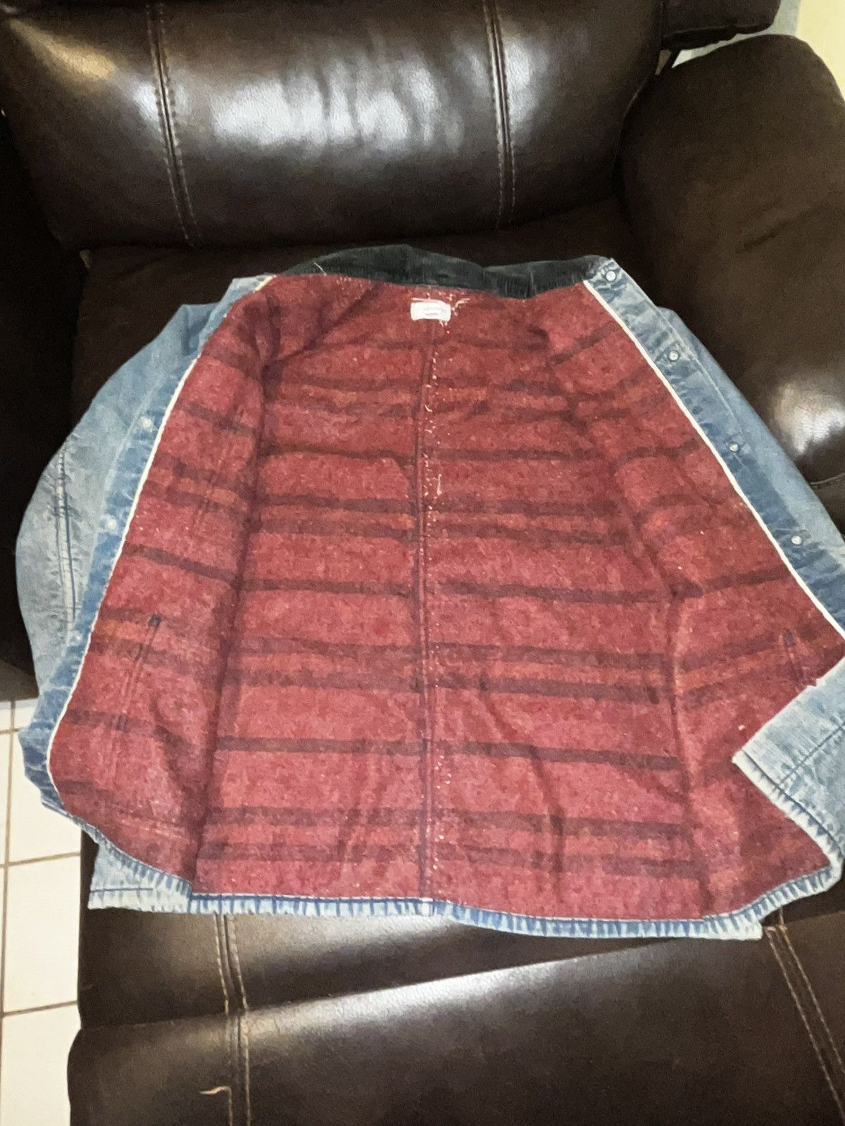 Other 60s Carters Selvedge Denim Distressed Chore Coat Size US XL / EU 56 / 4 - 4 Thumbnail