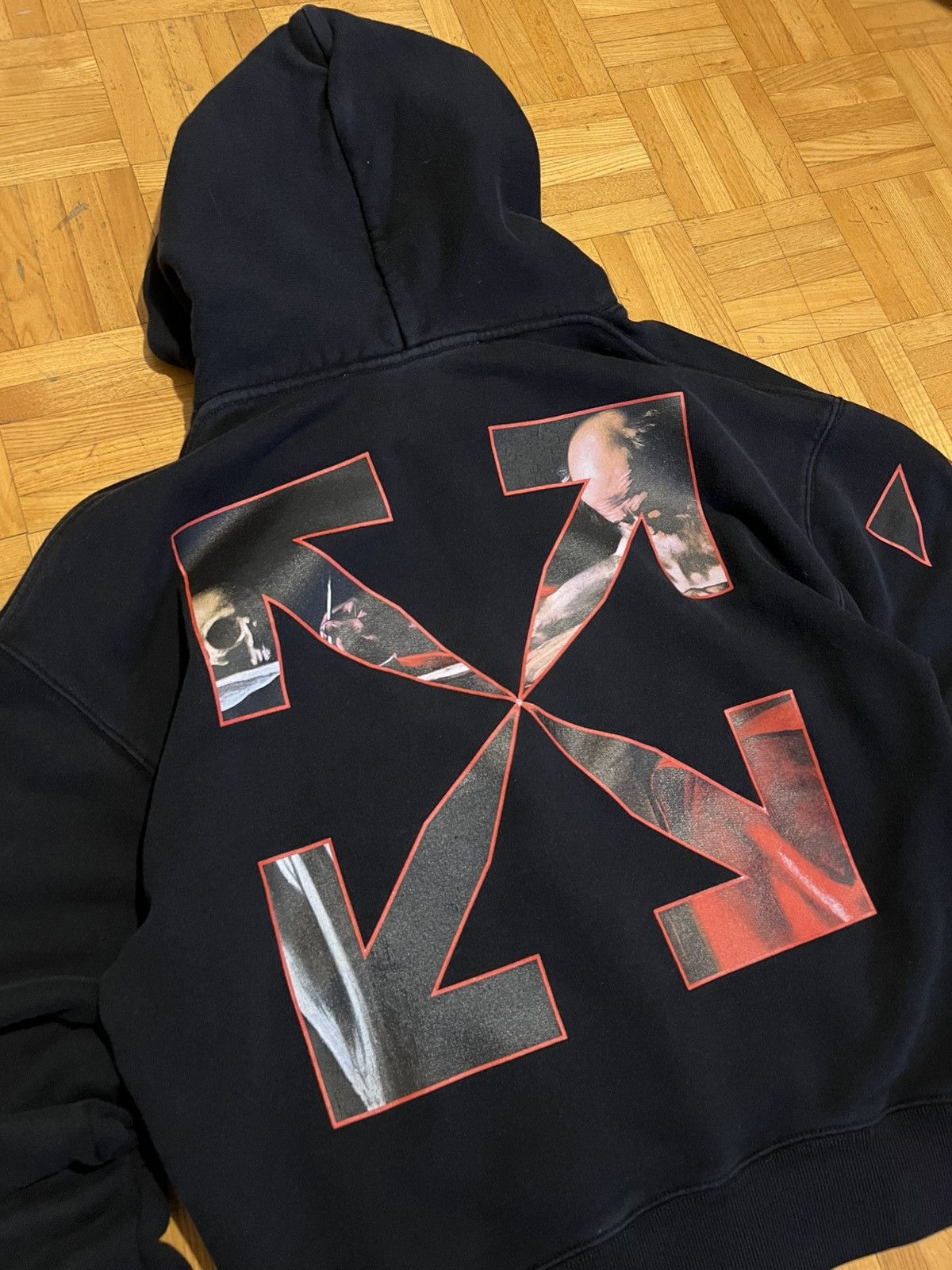 Off-White OFF-WHITE Caravaggio Diag Sleeve Hoodie Size US XS / EU 42 / 0 - 4 Thumbnail