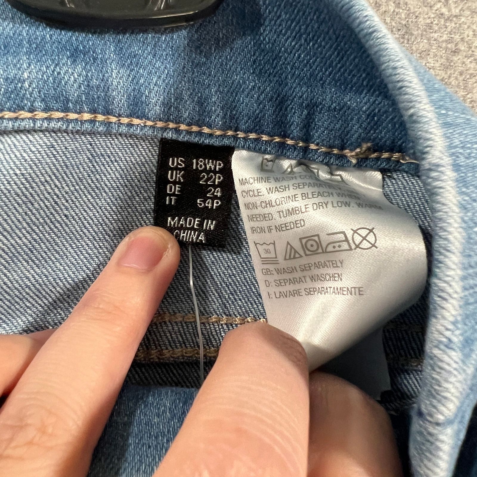 Other Susan Graver Petite Stretch Denim Pull On Jogger Medium Size 40" / US 18 - 4 Thumbnail