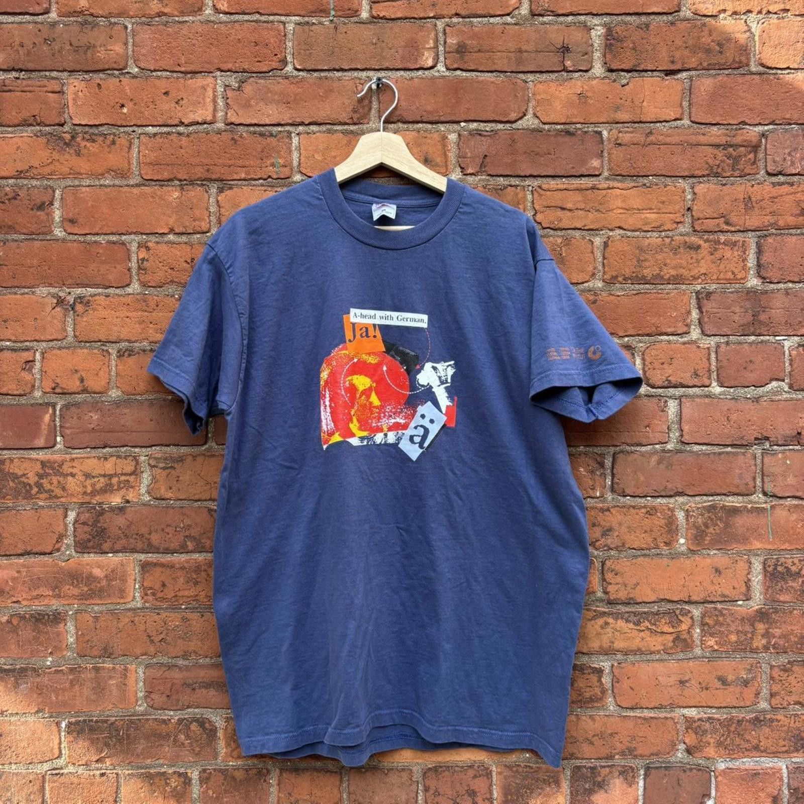 Fruit Of The Loom Vintage a-head with German German cultural centre t shirt XL Size US XL / EU 56 / 4 - 1 Thumbnail