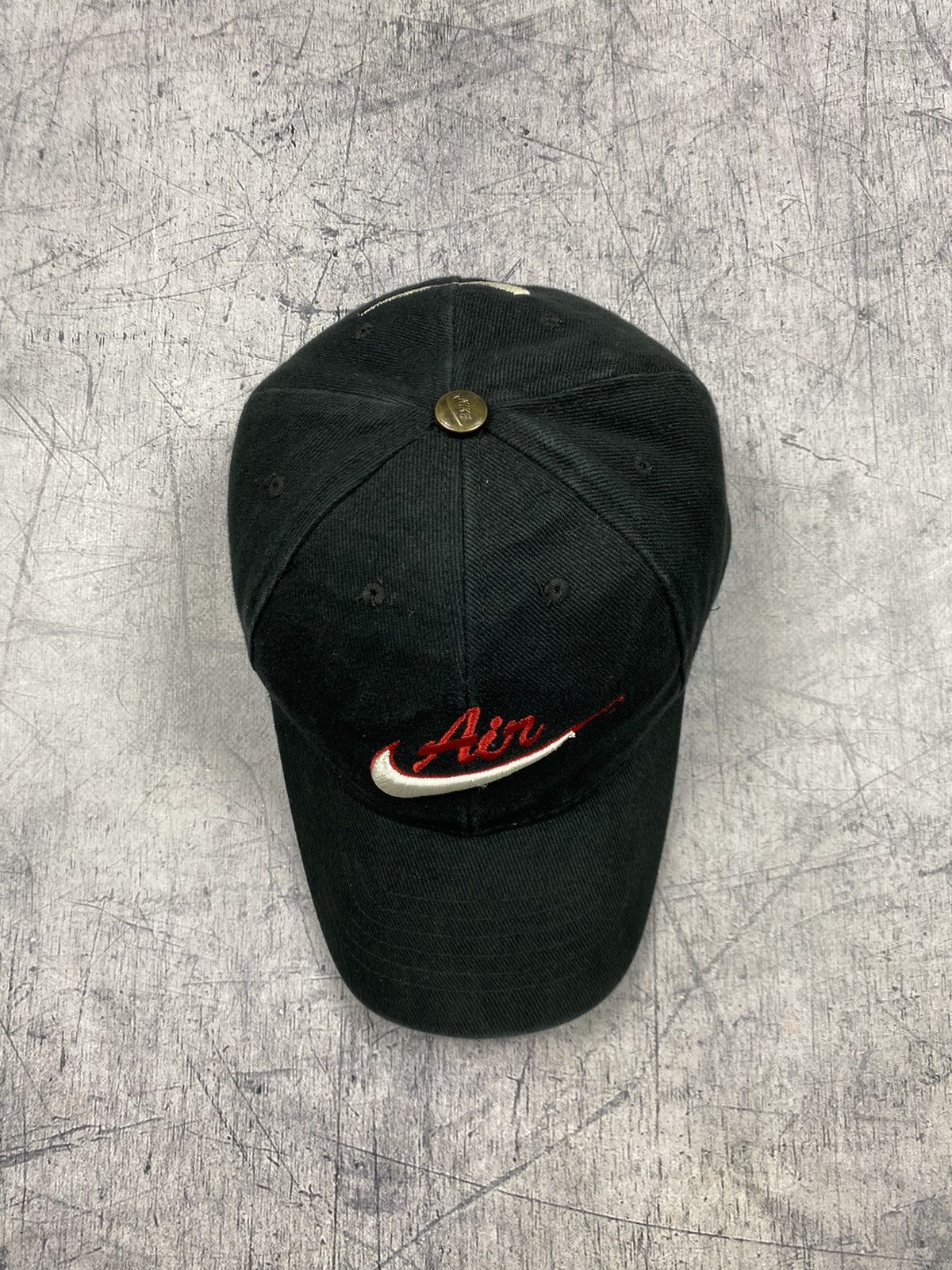 Nike × Vintage Vintage 90s Nike Big Logo Swoosh Drill Cap Hats Size ONE SIZE - 6 Thumbnail
