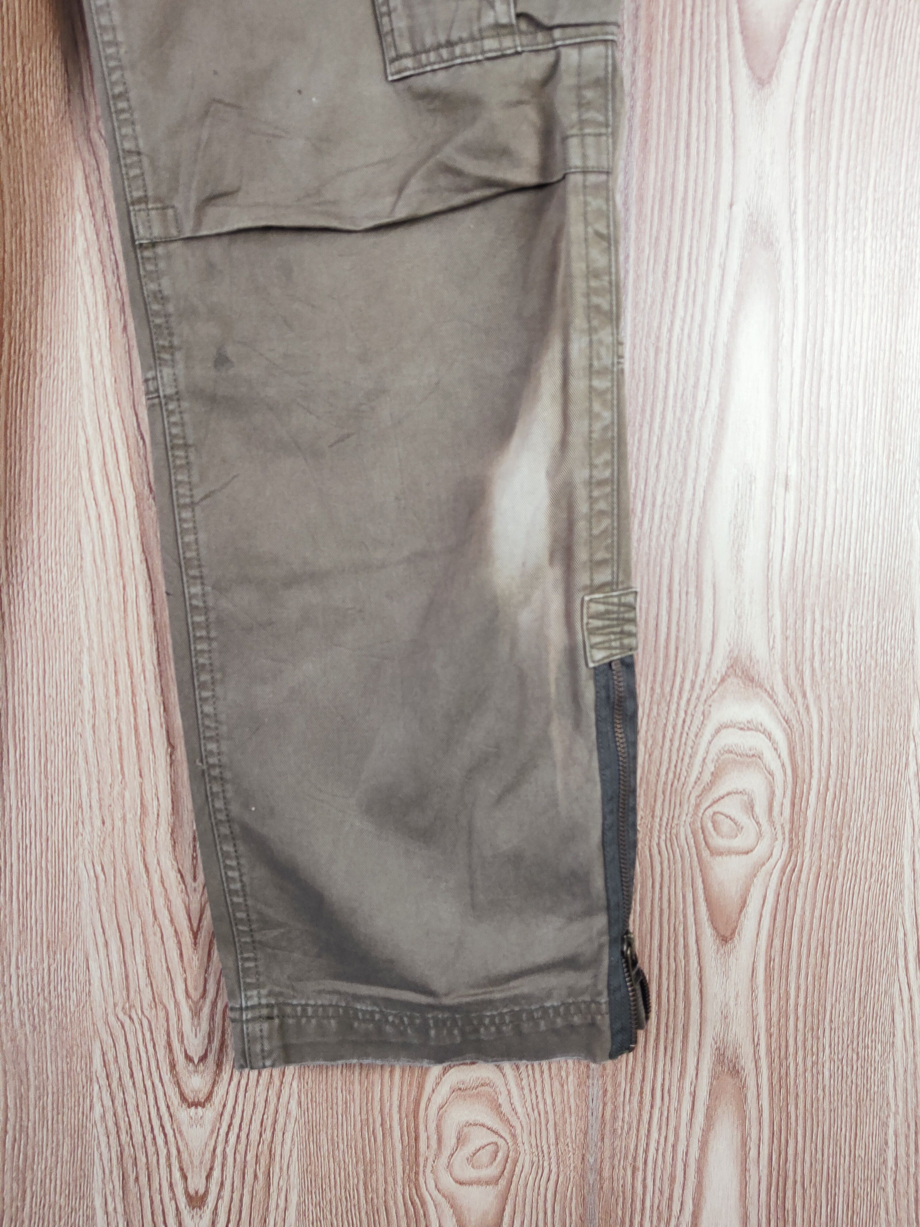 Japanese Brand Alphasophy Classic Olive Faded Multipocket Cargo Pants #W095 Size US 30 / EU 46 - 7 Thumbnail