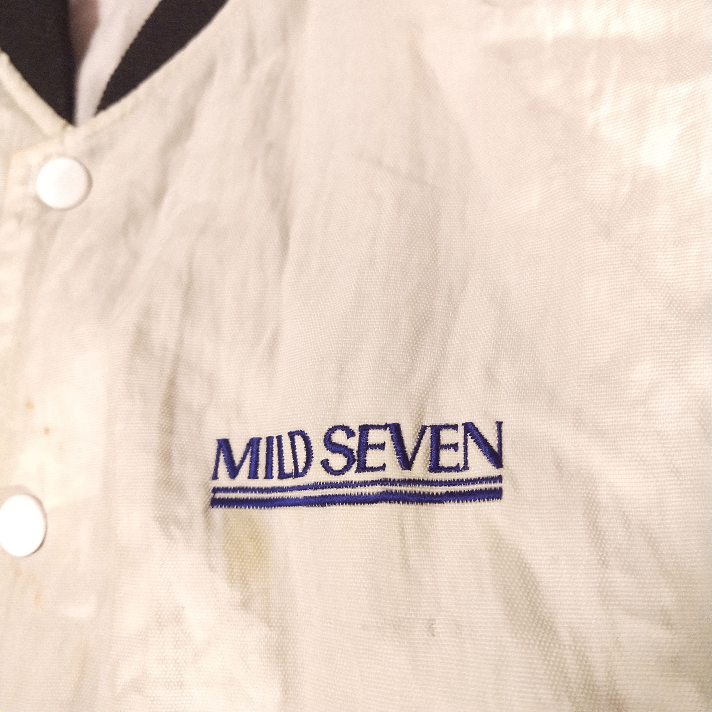 White cream Mild seven vintage button up sweater