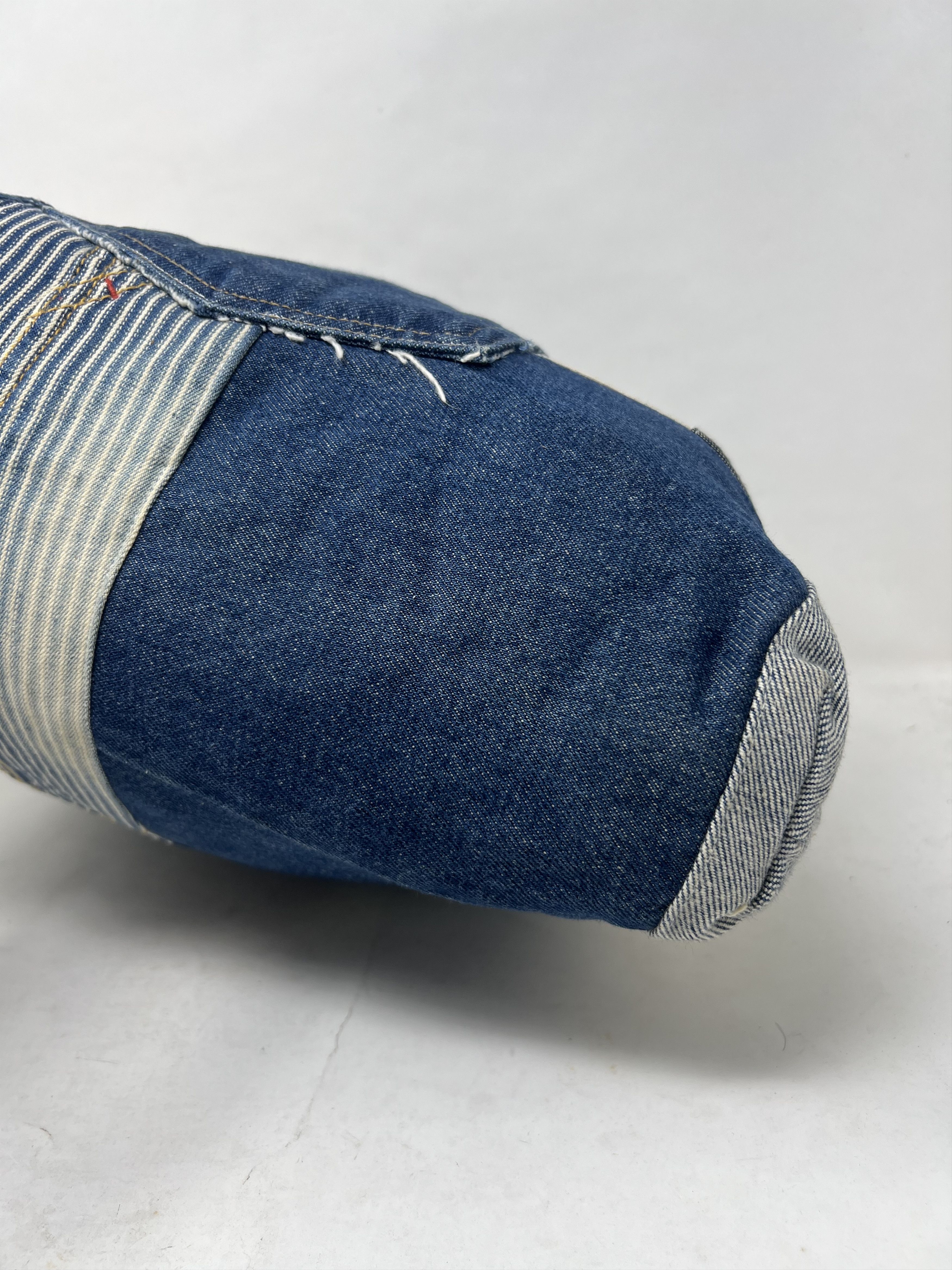 20471120 Patchwork Sashiko Archive Custom Denim Tote Bag Size ONE SIZE - 7 Thumbnail